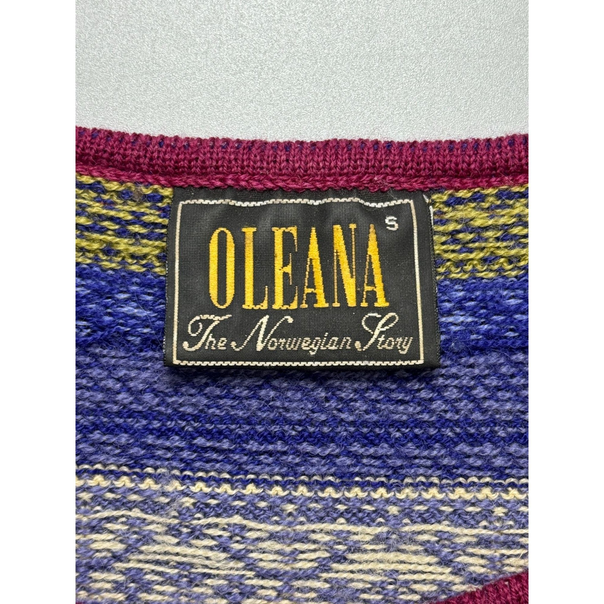 Other Oleana Multicolour Knit Boat Neck Cardigan (Y1114) Size S / US 4 / IT 40 - 5 Thumbnail