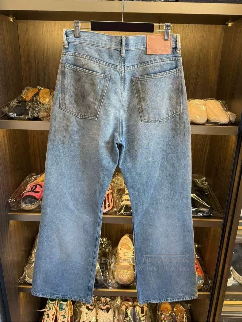 Acne Studios Acne Studios Indigo Dyed Ripped Denim Pants Size 29" - 2 Thumbnail