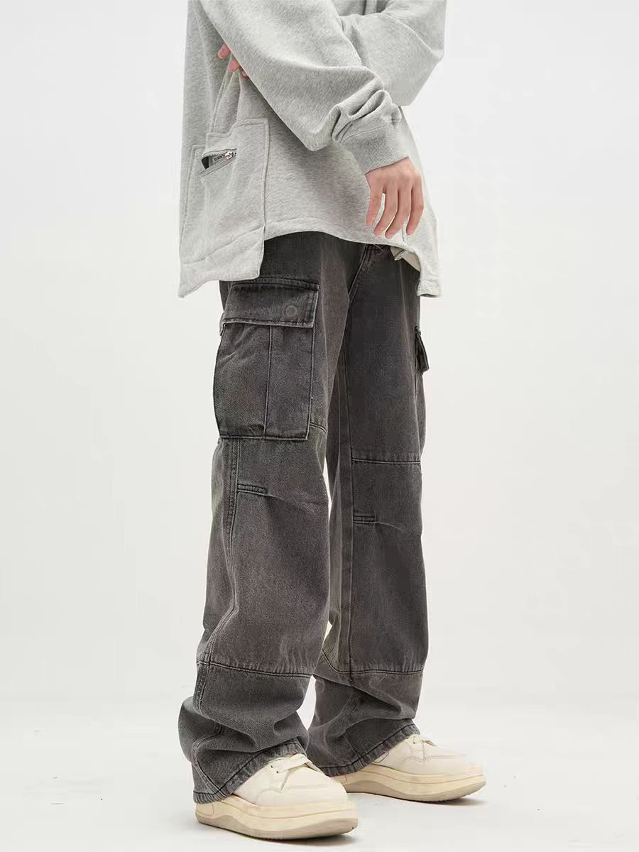 Japanese Brand × Jean Vintage washed pocket baggy jeans Size US 30 / EU 46 - 3 Thumbnail