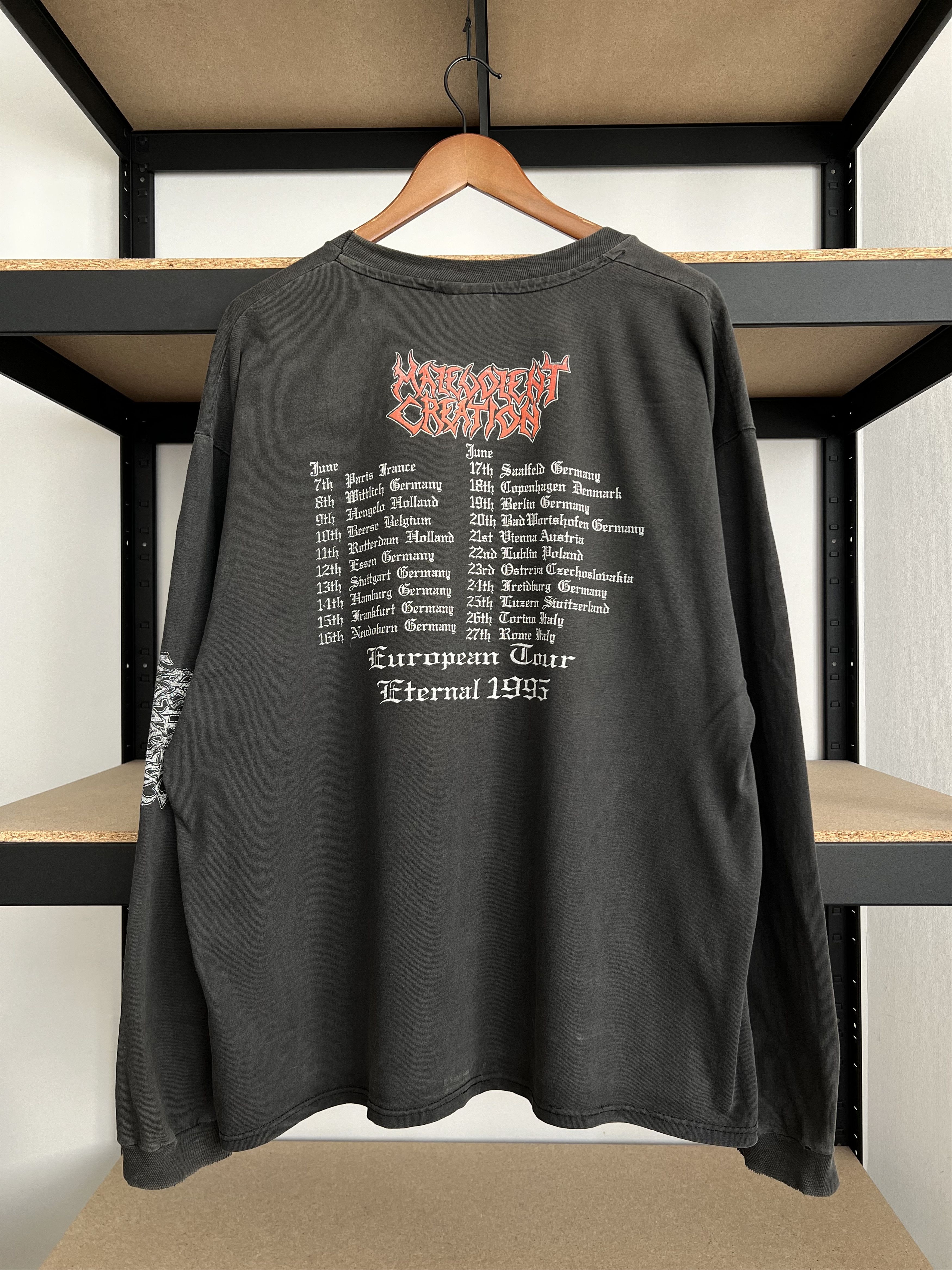 Band Tees Vintage 1995 Malevolent Creation Eternal Long Sleeve Size US XL / EU 56 / 4 - 4 Thumbnail