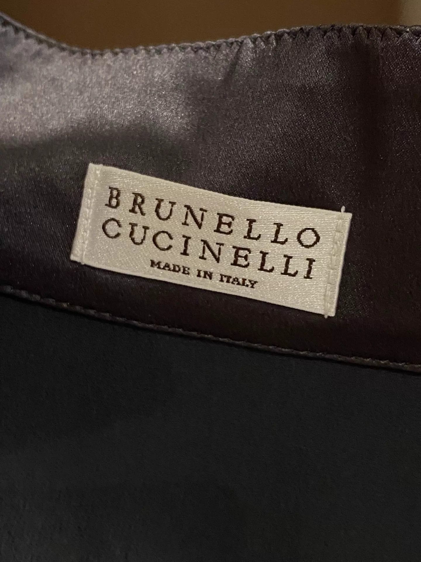 Brunello Cucinelli BC women's Belted Loose Blouse XS Front Short Back Long Size XS / US 0-2 / IT 36-38 - 4 Thumbnail
