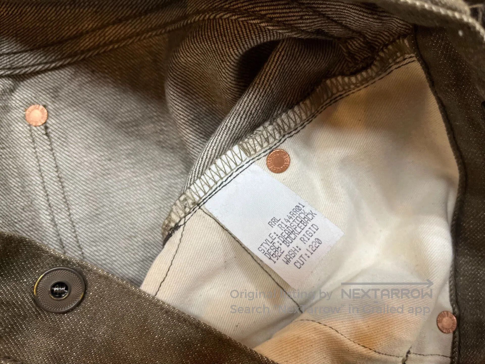 RRL Ralph Lauren stylish double rl denim pants for men. Size US 31 - 4 Thumbnail