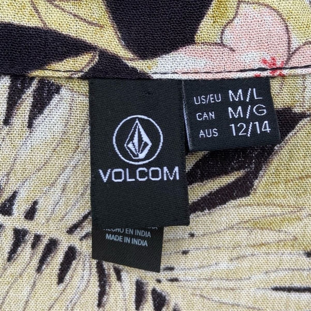 Volcom NWT New Volcom Womens M/L Short Sleeve Swim Cover Up Size ONE SIZE - 4 Thumbnail