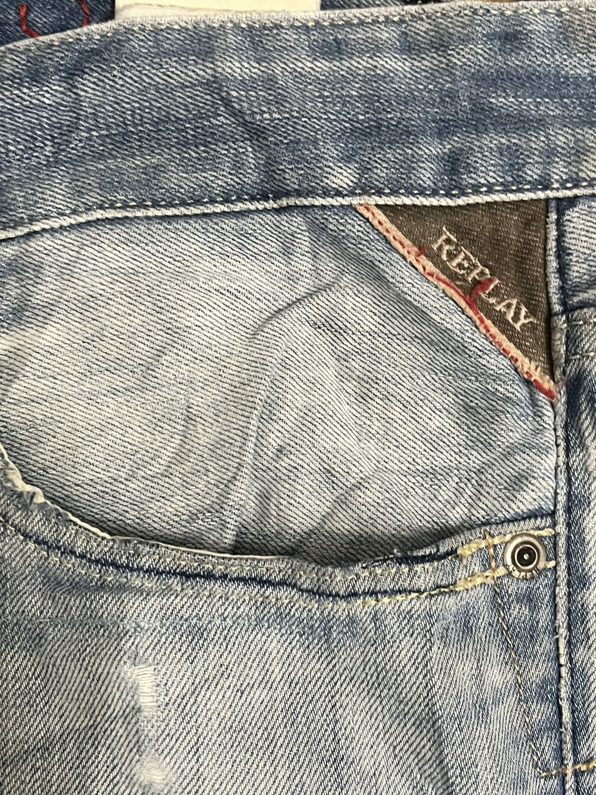 Replay Vintage Replay Distressed Denim Size US 33 - 2 Thumbnail