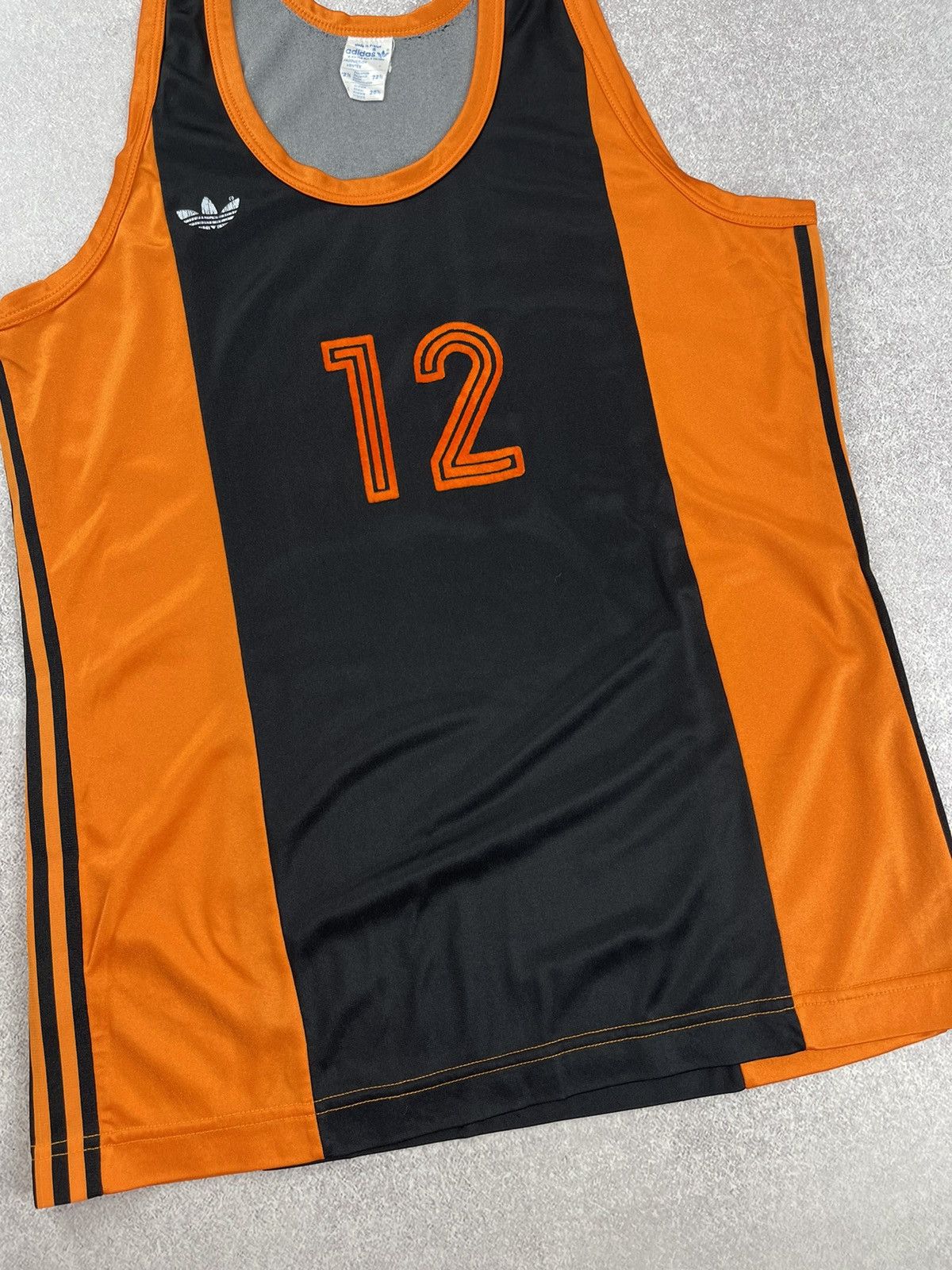 Adidas Vintage Adidas 70-80’s Tank Top Running Jersey #12 Size M-L Size US M / EU 48-50 / 2 - 2 Thumbnail