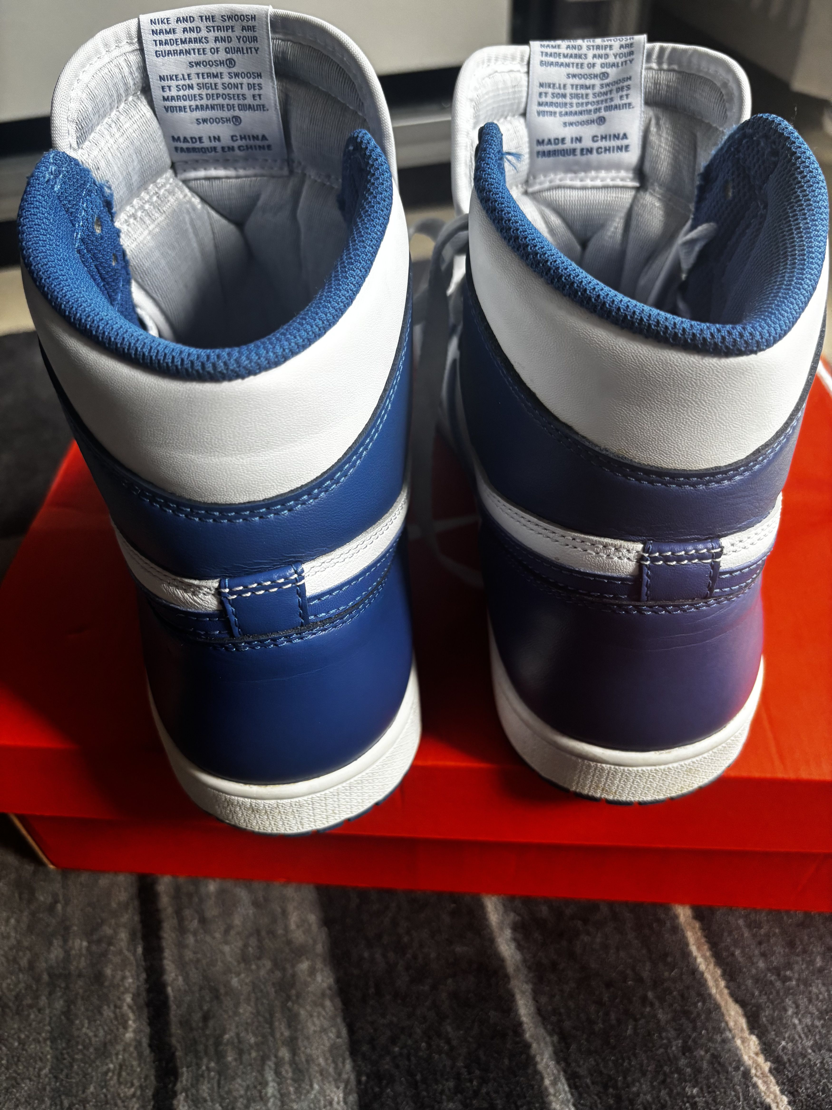 Jordan Brand Nike Air Jordan 1 Retro High Storm Blue 2016 US10.5/EU44.5 Size US 10.5 / EU 43-44 - 7 Thumbnail