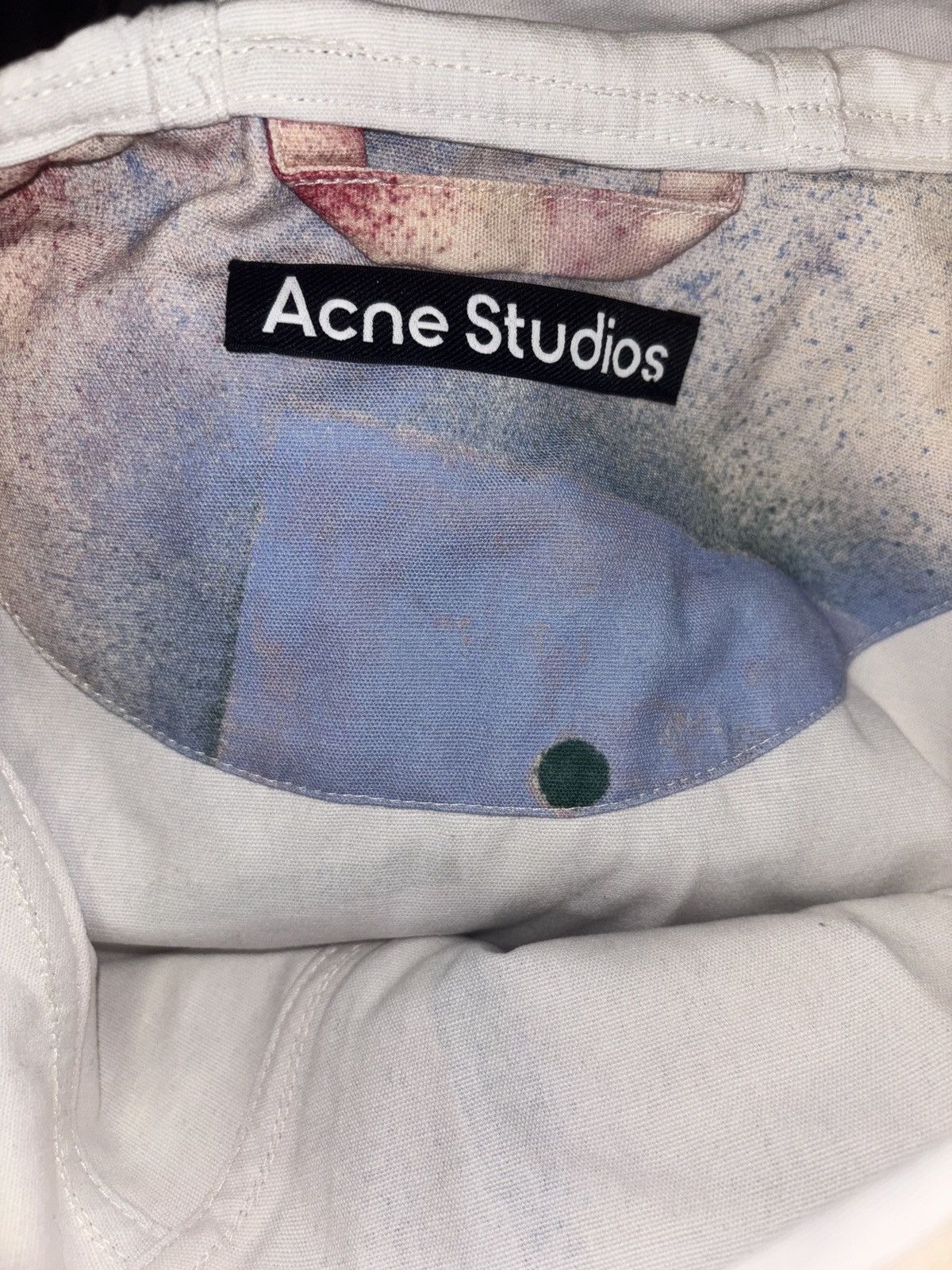 Acne Studios Odaan Spray Paint Face Cotton Canvas Anorak Size US XL / EU 56 / 4 - 6 Thumbnail