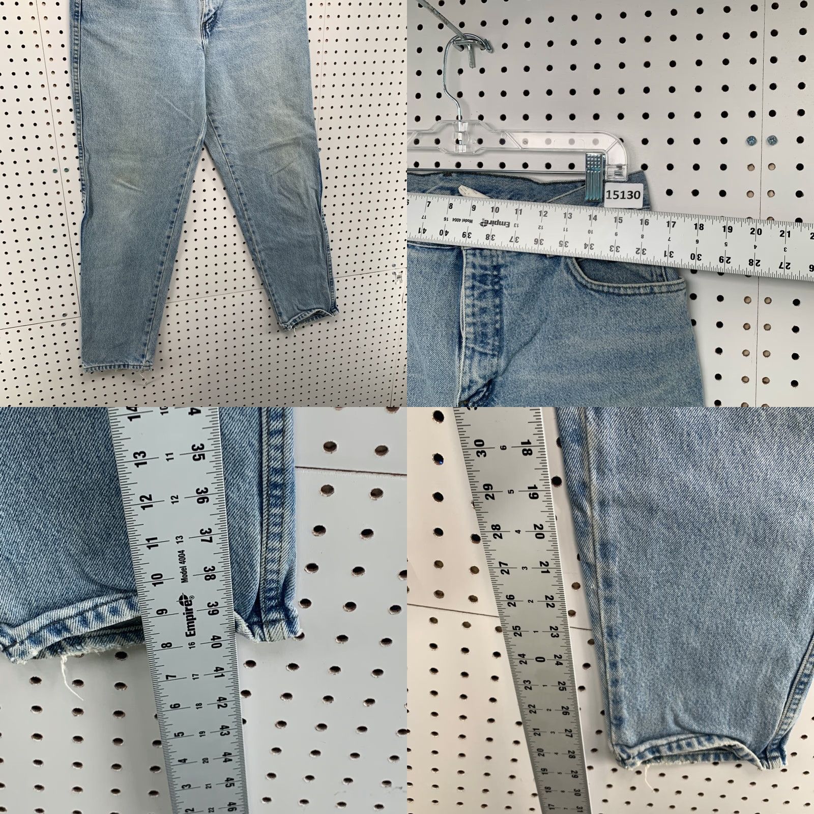 Harley Davidson VINTAGE Harley-Davidson Jeans Womens 12 R Zipper Fly Light Wash Denim 32 X 29 Blue Hip Classic Size 34" / US 12 / IT 48 - 9 Thumbnail