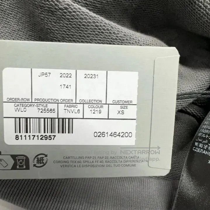 Balenciaga Balenciaga Gray Hooded Sweatshirt for Men. Size US XS / EU 42 / 0 - 6 Thumbnail