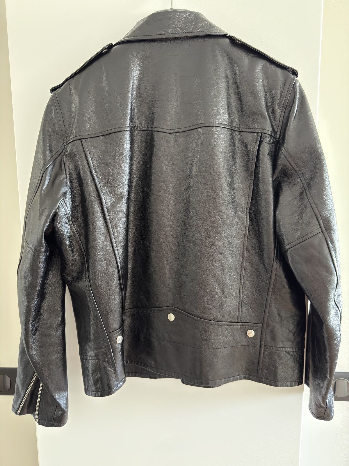 Saint Laurent Paris Saint Laurent Leather Biker Jacket Size US L / EU 52-54 / 3 - 5 Thumbnail