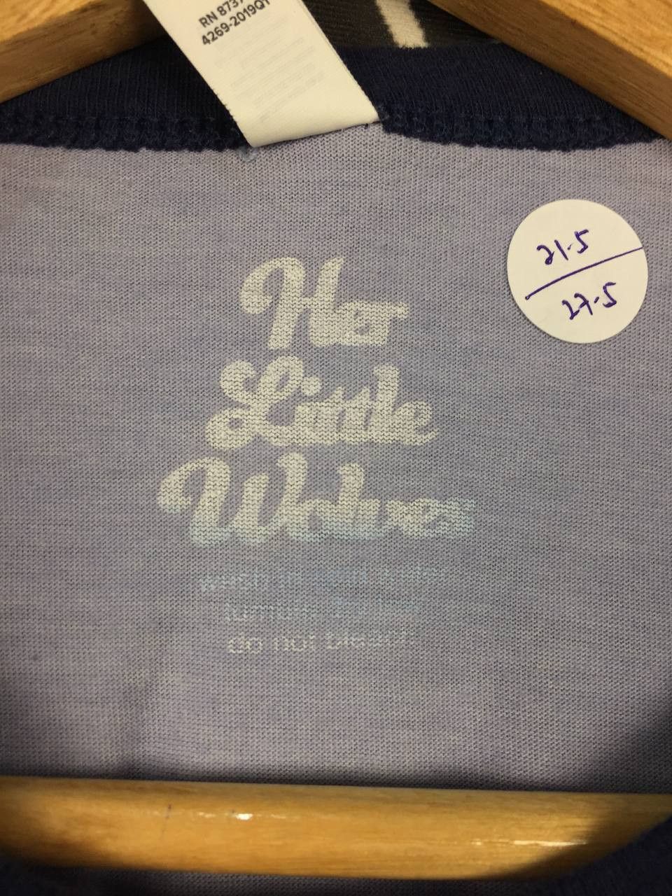 Vintage Her Little Wolves Motherhood Is A Trip Ringer Tee Size US L / EU 52-54 / 3 - 10 Thumbnail
