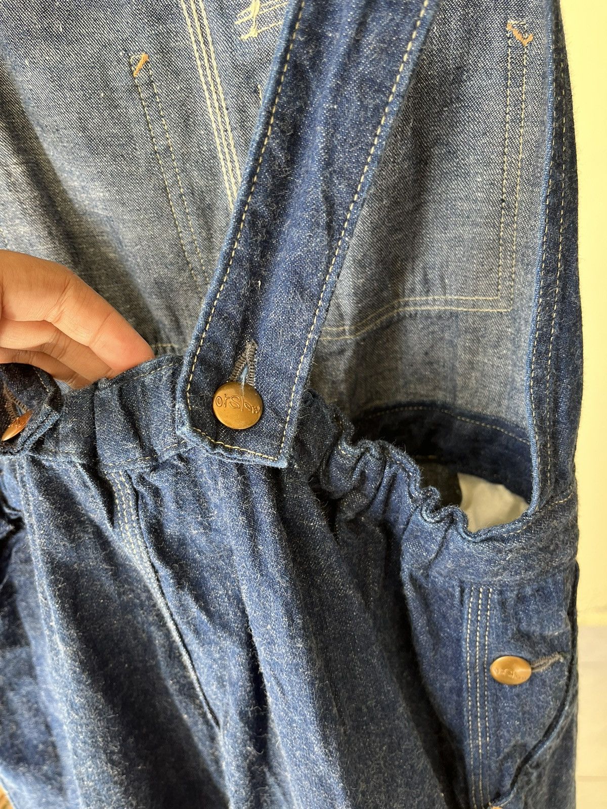 Japanese Brand × Orslow Orslow Wide Leg Overall Size 28" / US 6 / IT 42 - 5 Thumbnail