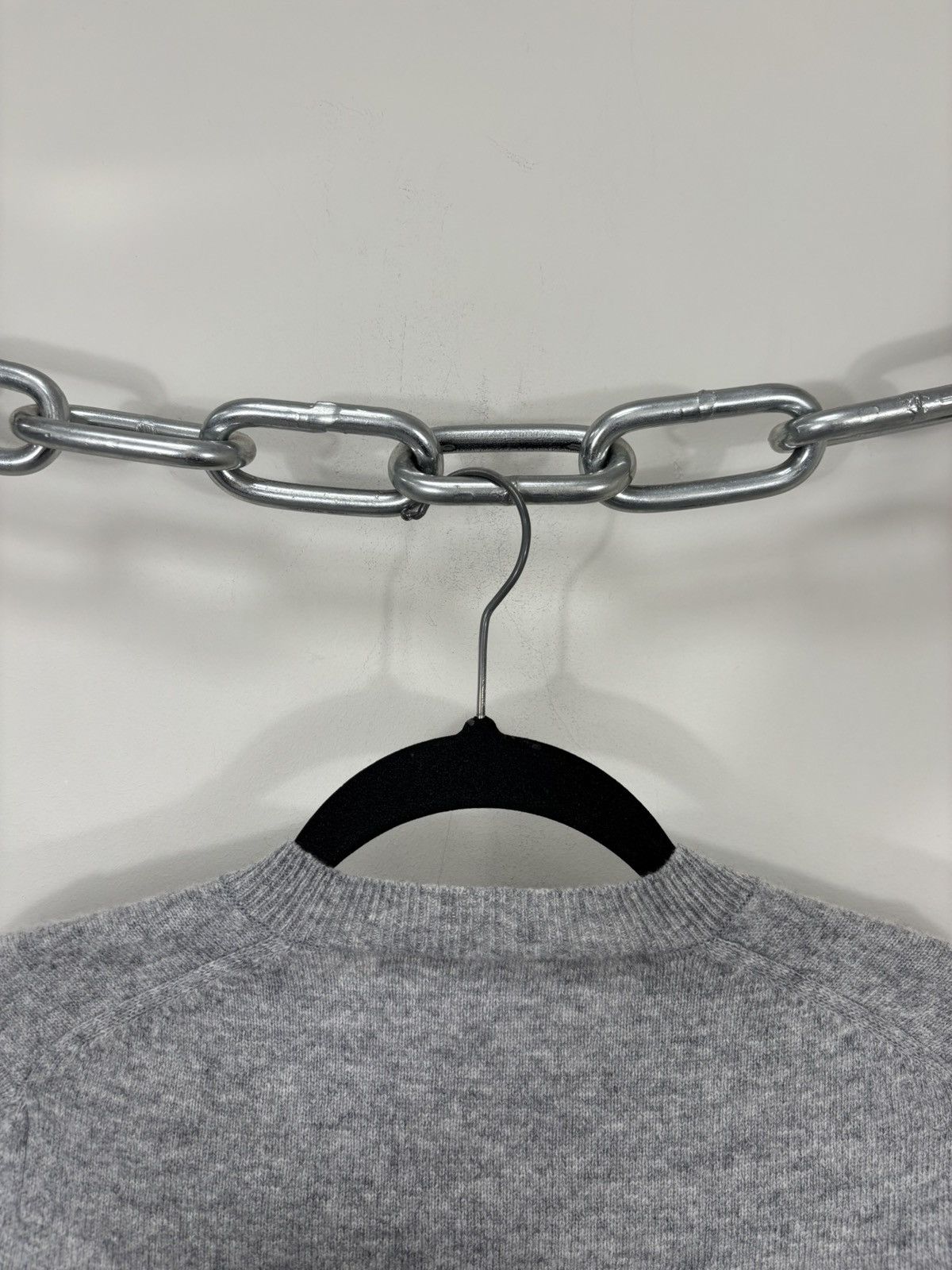 Comme des Garcons Comme Des Garcons Play Women’s Heart Gray Wool Sweater Size XS / US 0-2 / IT 36-38 - 12 Thumbnail