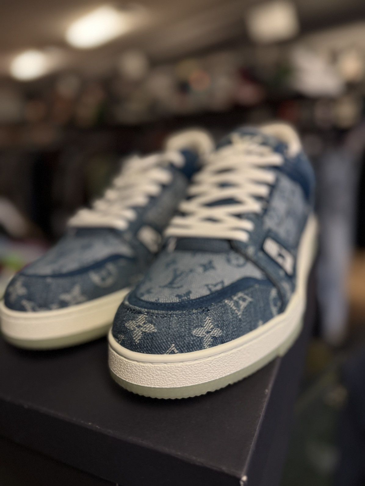 Louis Vuitton Louis Vuitton Denim Trainer 2020 Size 9UK/10US New Size US 10 / EU 43 - 6 Thumbnail