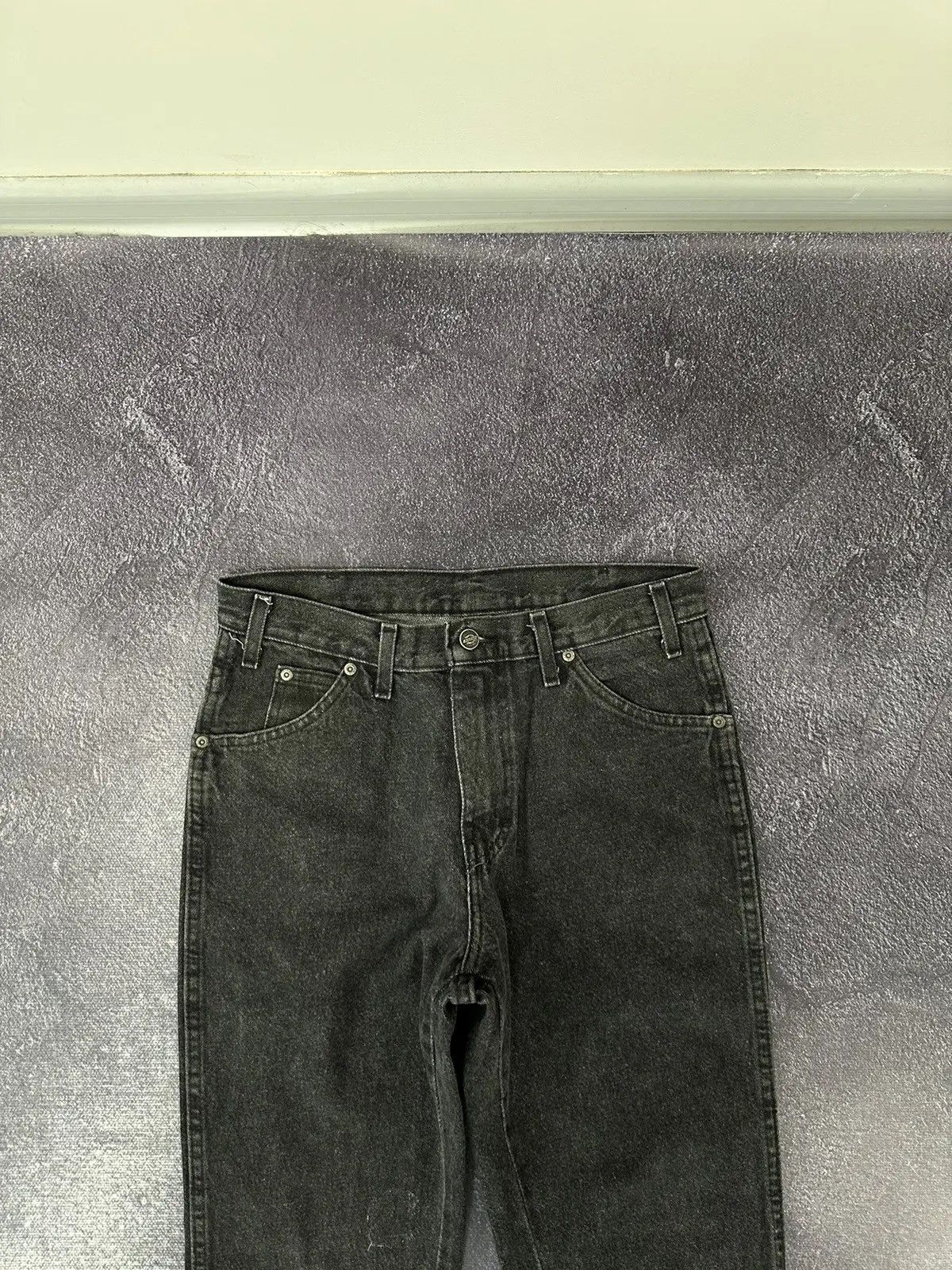 Dickies × Vintage Vintage Dickies Distressed Black Work Denim Hype Jeans Size US 31 - 9 Thumbnail