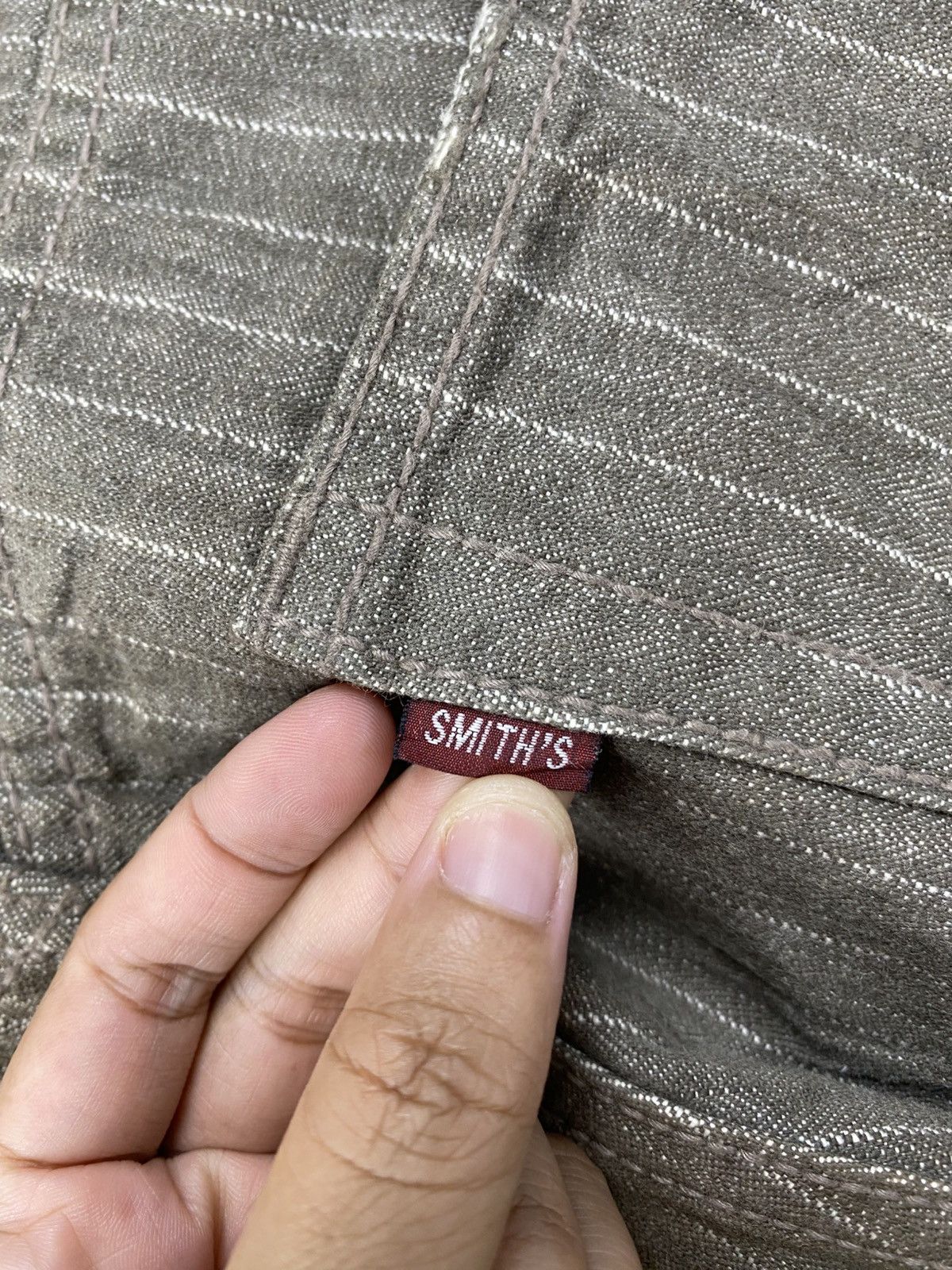 Le Grande Bleu (L.G.B.) × Smith's American × Vintage Vintage Smith American Union Made Striped Straight Cut Pants Size US 29 - 11 Thumbnail