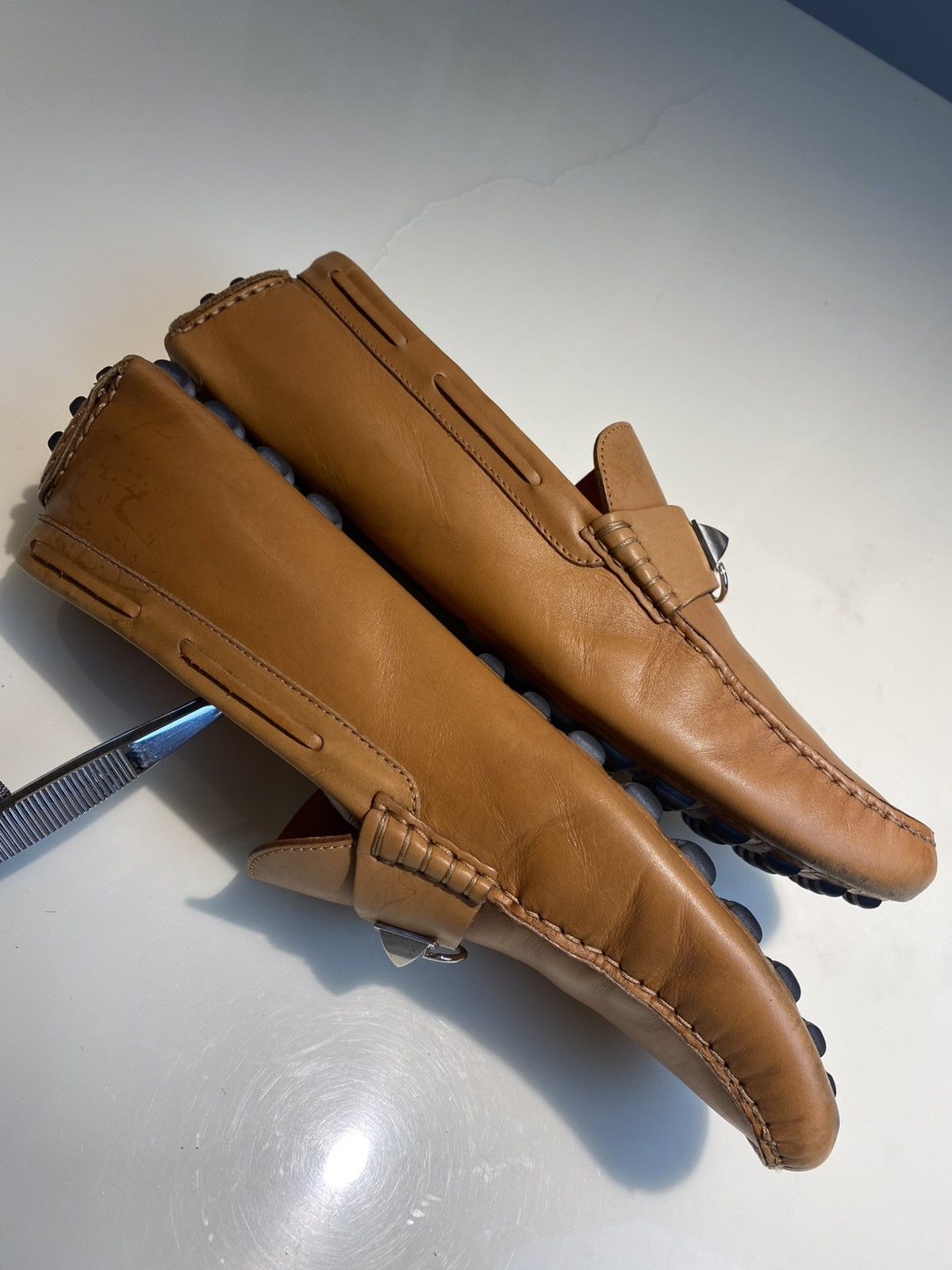 Hermes HERMES Brown IRVING LOAFERS Size US 11 / EU 44 - 7 Thumbnail