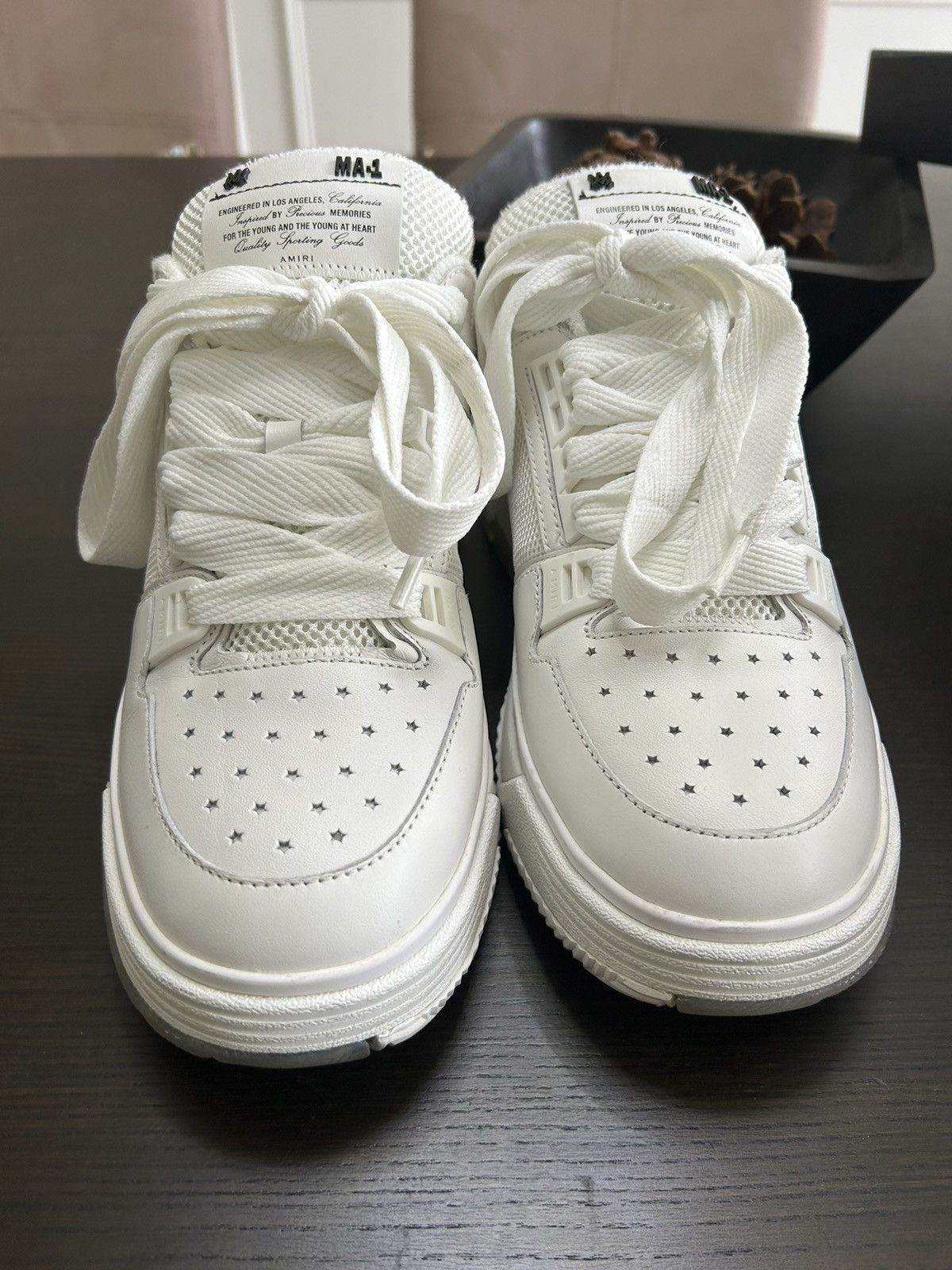 Amiri Amiri MA-1 Silk White Size US 10 / EU 43 - 6 Thumbnail