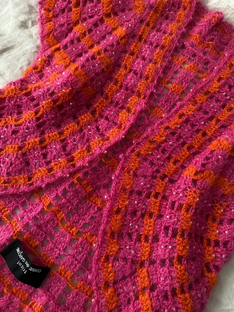 Comme des Garcons comme des garcons Pink bead knitted sweater 2503-Nextarrow Size S / US 4 / IT 40 - 6 Thumbnail