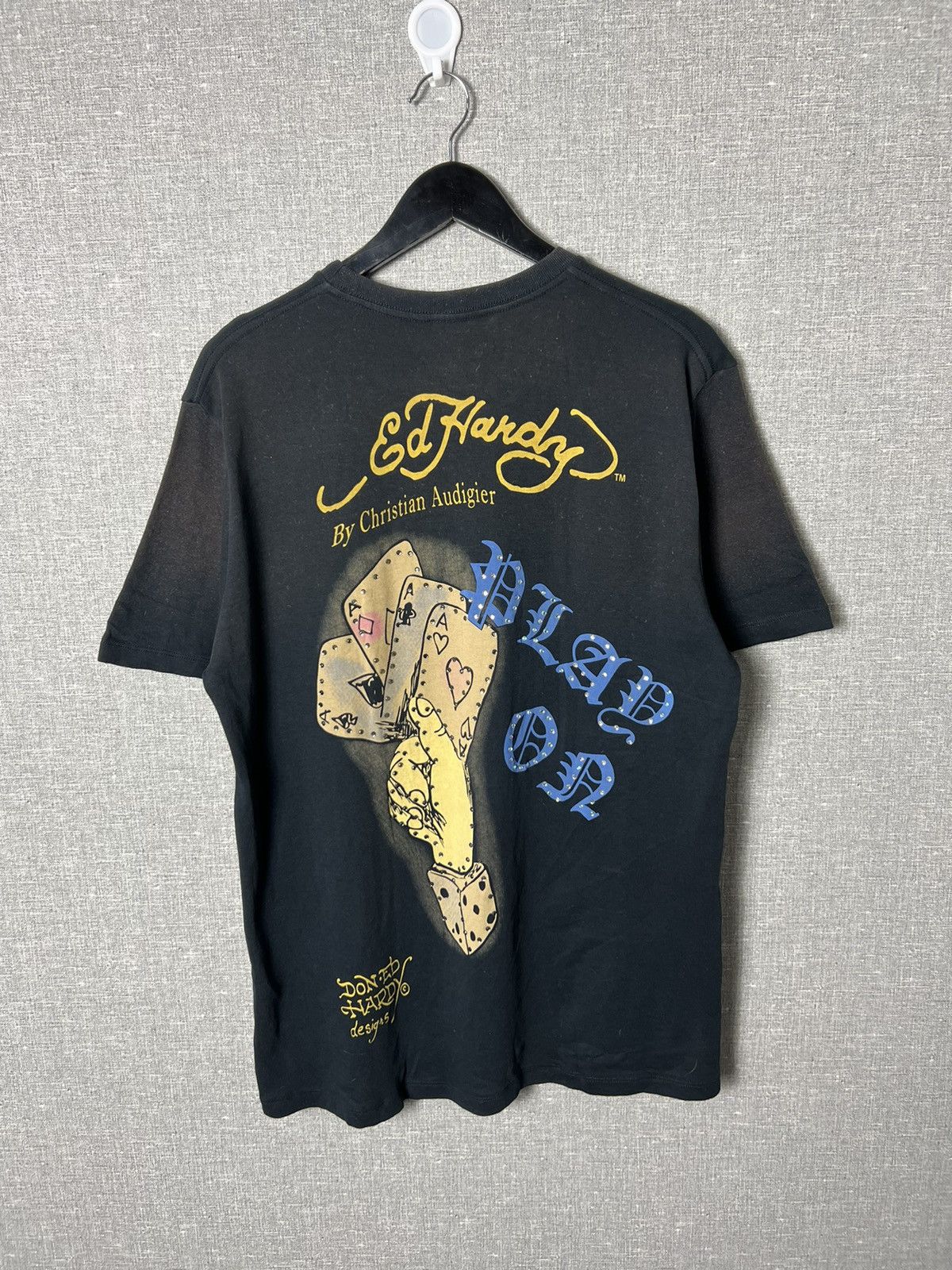 Ed Hardy Y2K Ed Hardy by Christian Audigier Big Logo Rare Print Tee Size US L / EU 52-54 / 3 - 8 Thumbnail