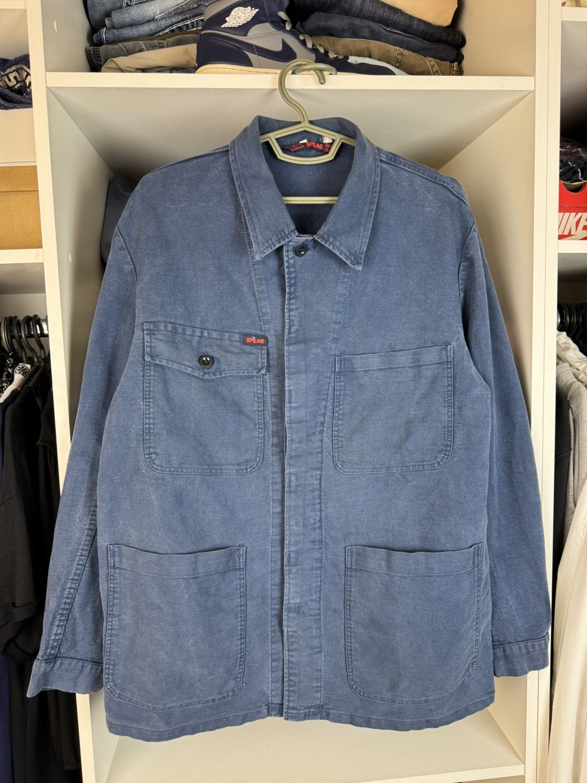Vintage Vintage Spilag French Chore Work Jacket Size 50 Size US M / EU 48-50 / 2 - 1 Thumbnail