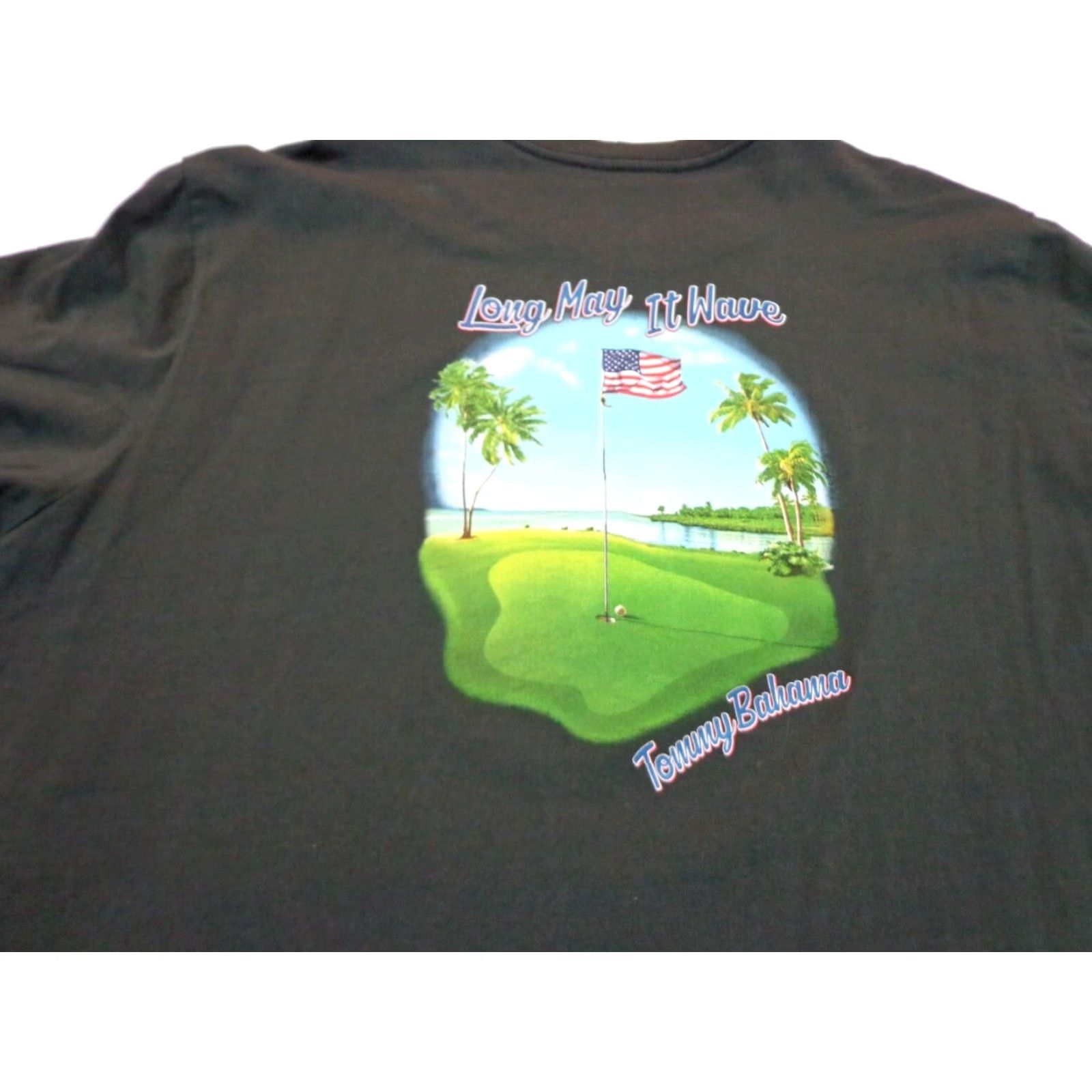 Tommy Bahama Tommy Bahama T-Shirt Gray Logo Short Sleeve Crew Neck Size L Mens Golf Flag Beach Classic 2000s Summer/ Fall/ Spring/ Winter Size US L / EU 52-54 / 3 - 2 Thumbnail