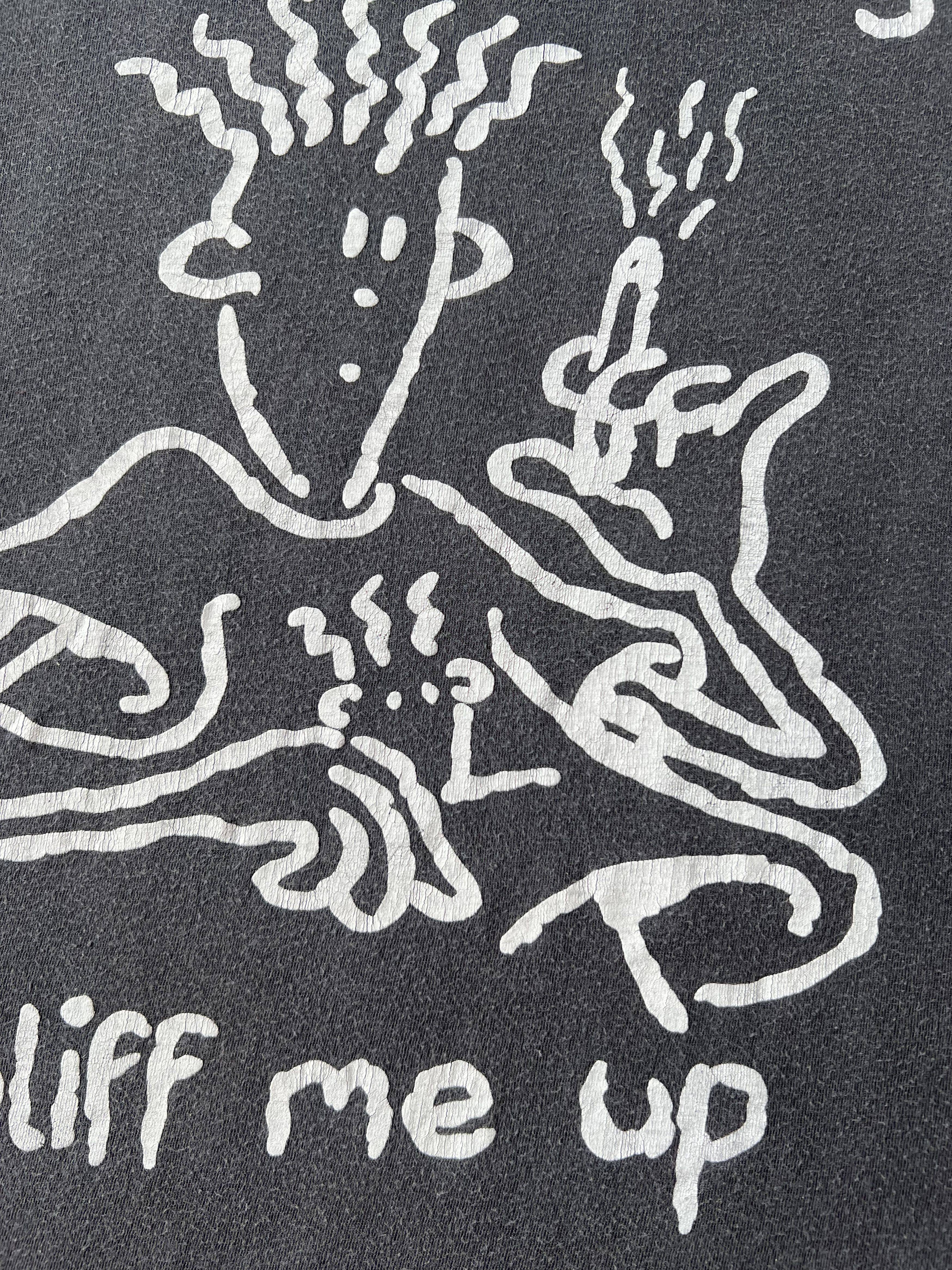 Cartoon Network Vintage 90s Fido Dido Cartoon Sun Faded Black T-shirt Size US L / EU 52-54 / 3 - 4 Thumbnail
