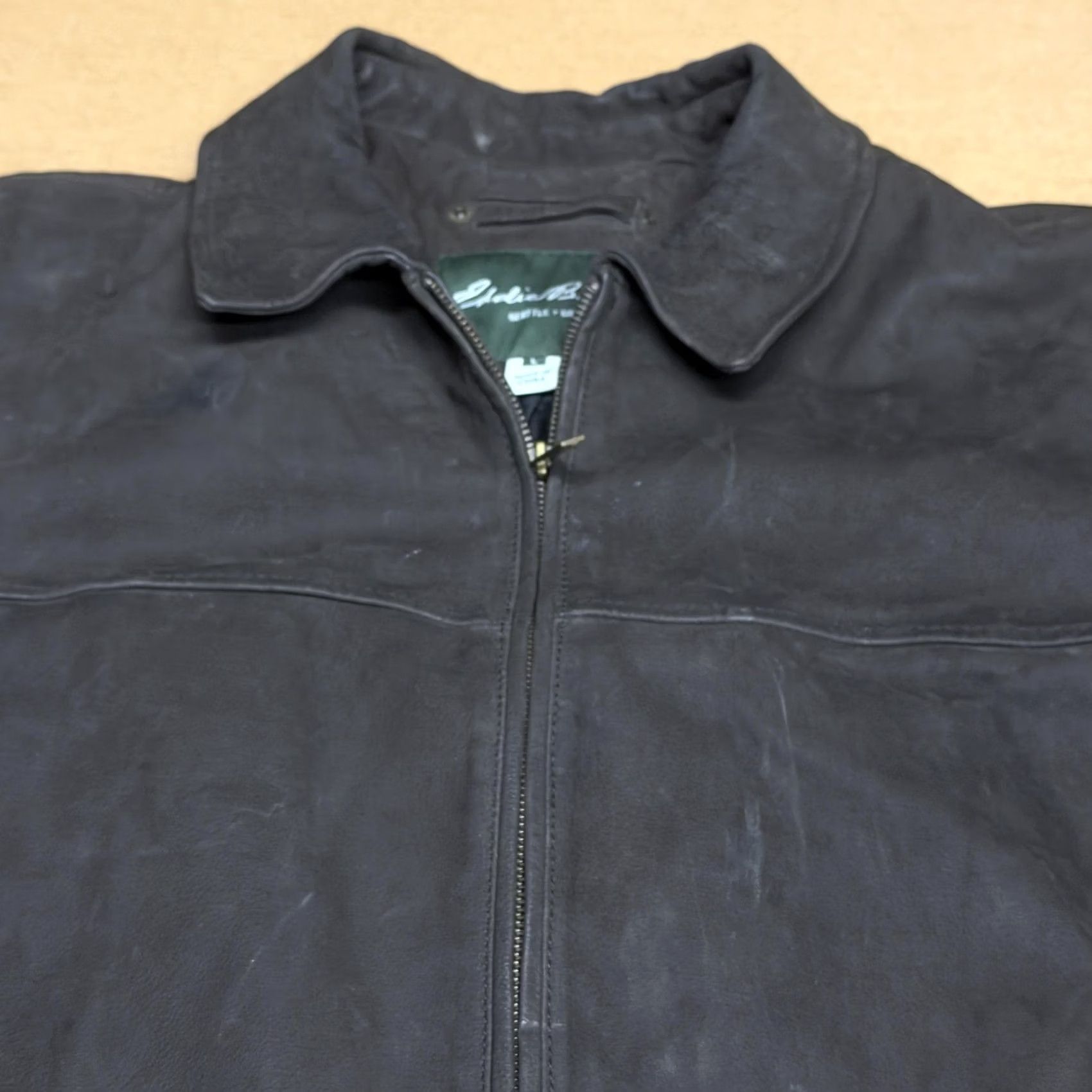 Eddie Bauer Eddie Bauer Jacket Mens L Brown Buffalo Leather Bomber Full Zip Lined Size US L / EU 52-54 / 3 - 6 Thumbnail