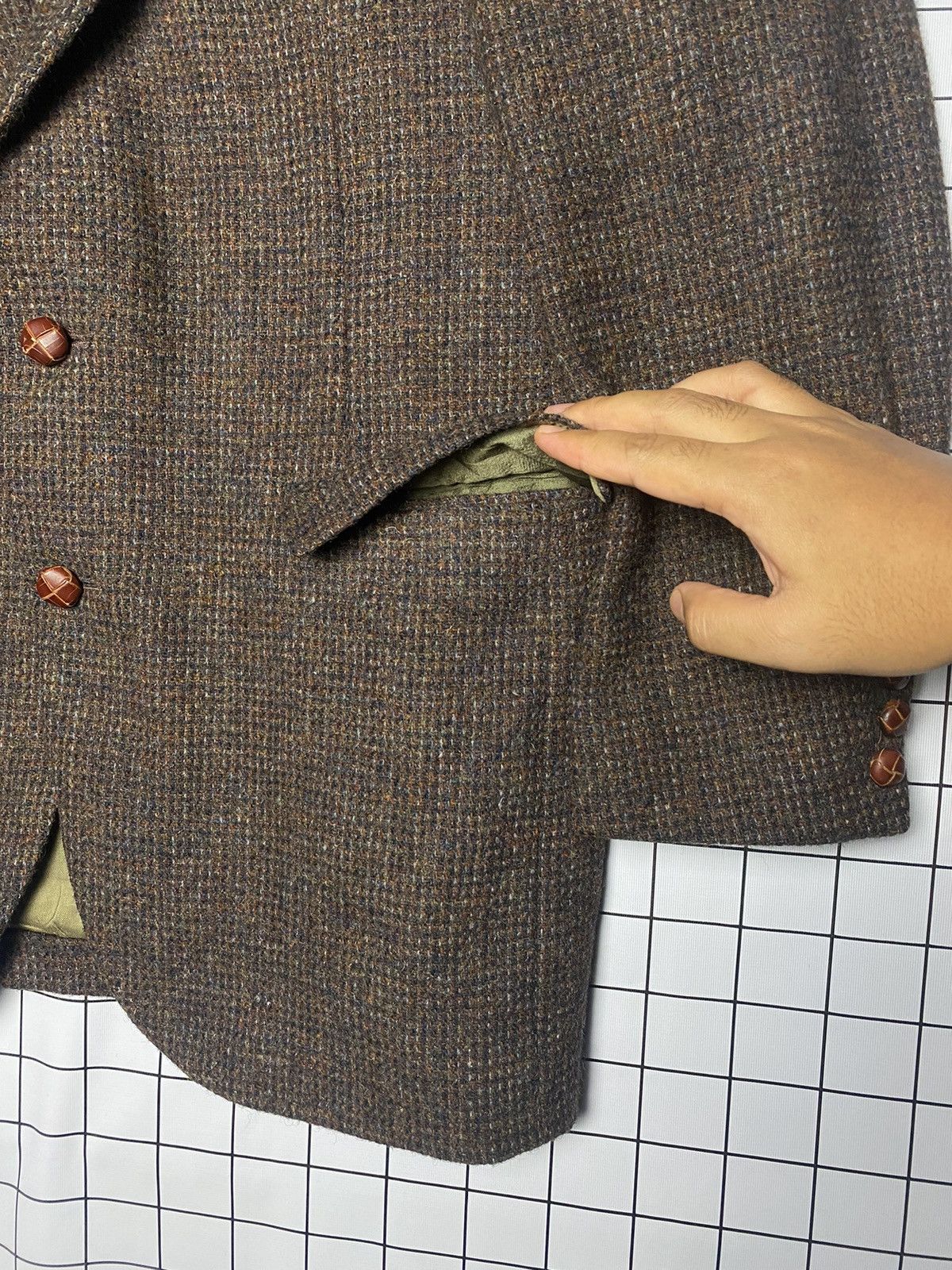 Harris Tweed Vintage Harris Tweed Pure Scottish Wool Blazer Size 40L - 6 Thumbnail