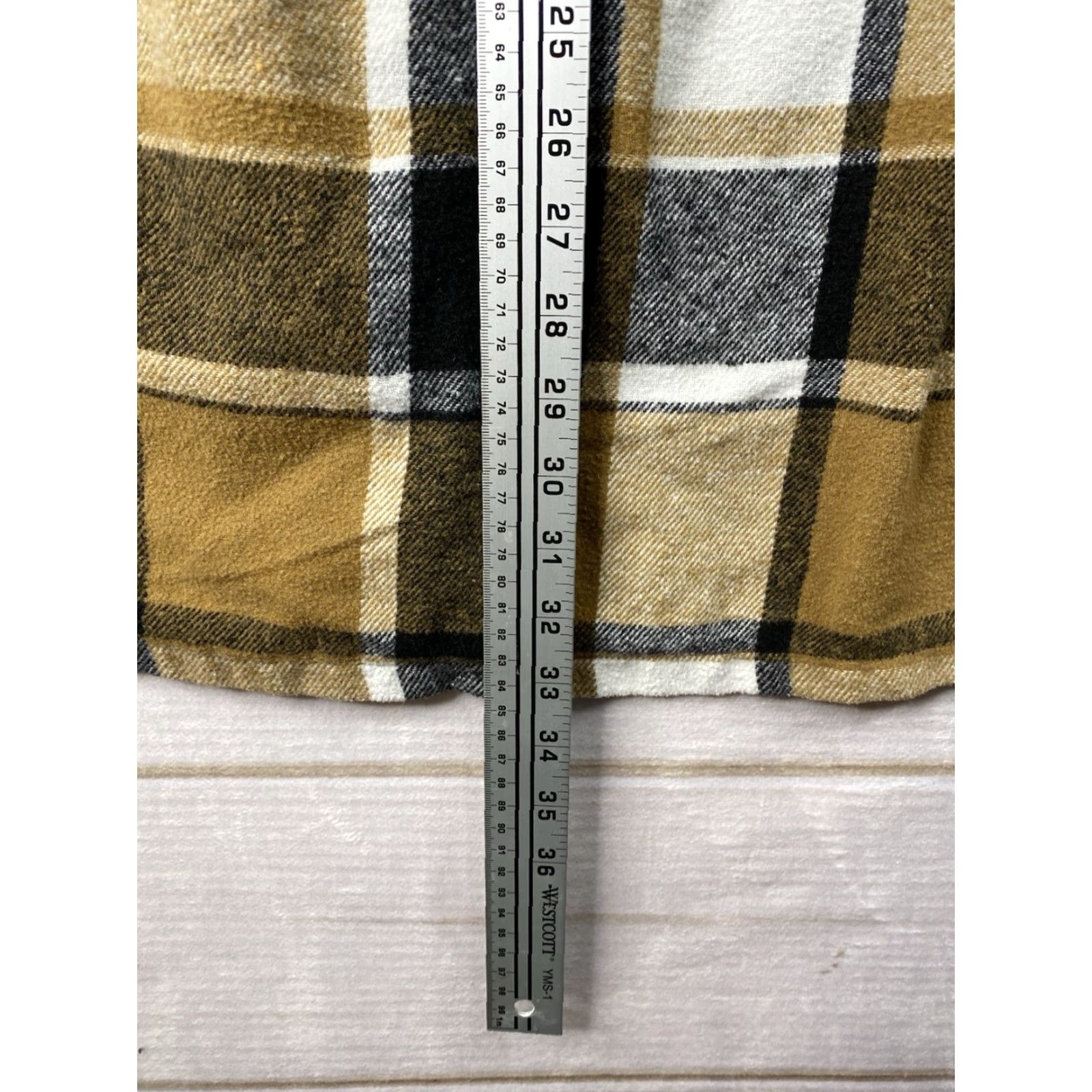 Shein SHEIN Curve Shirt Dress 2XL Black Brown Plaid Retro Mod Style Flannel Soft Size XL / US 12-14 / IT 48-50 - 7 Thumbnail