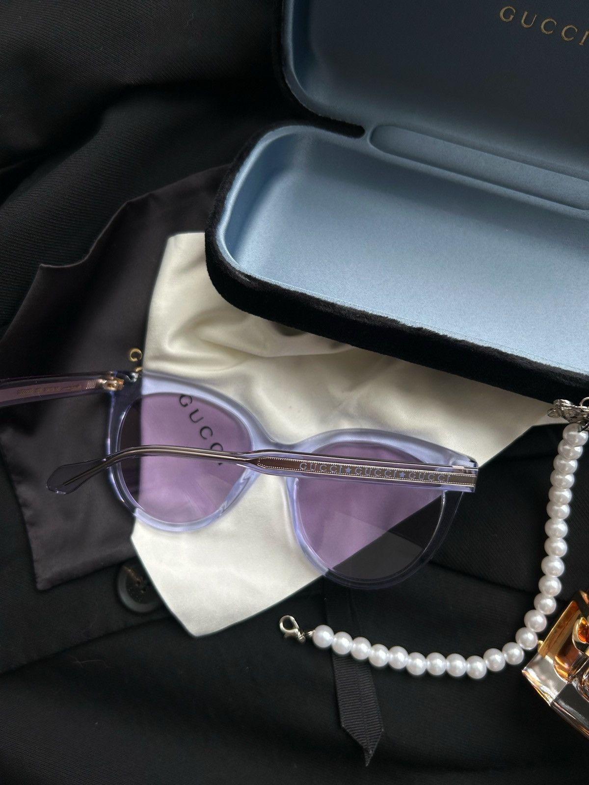 Gucci × Tom Ford glasses Gucci Seasonal Icon GG0565S-005 Size ONE SIZE - 9 Thumbnail