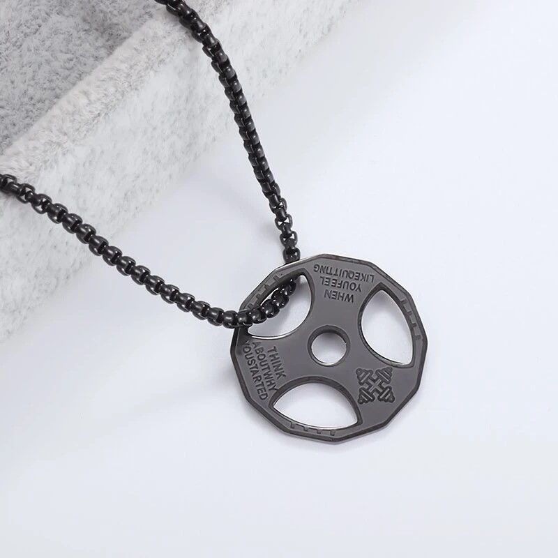 Other Titanium Steel Gym Chain Necklace Size ONE SIZE - 4 Thumbnail