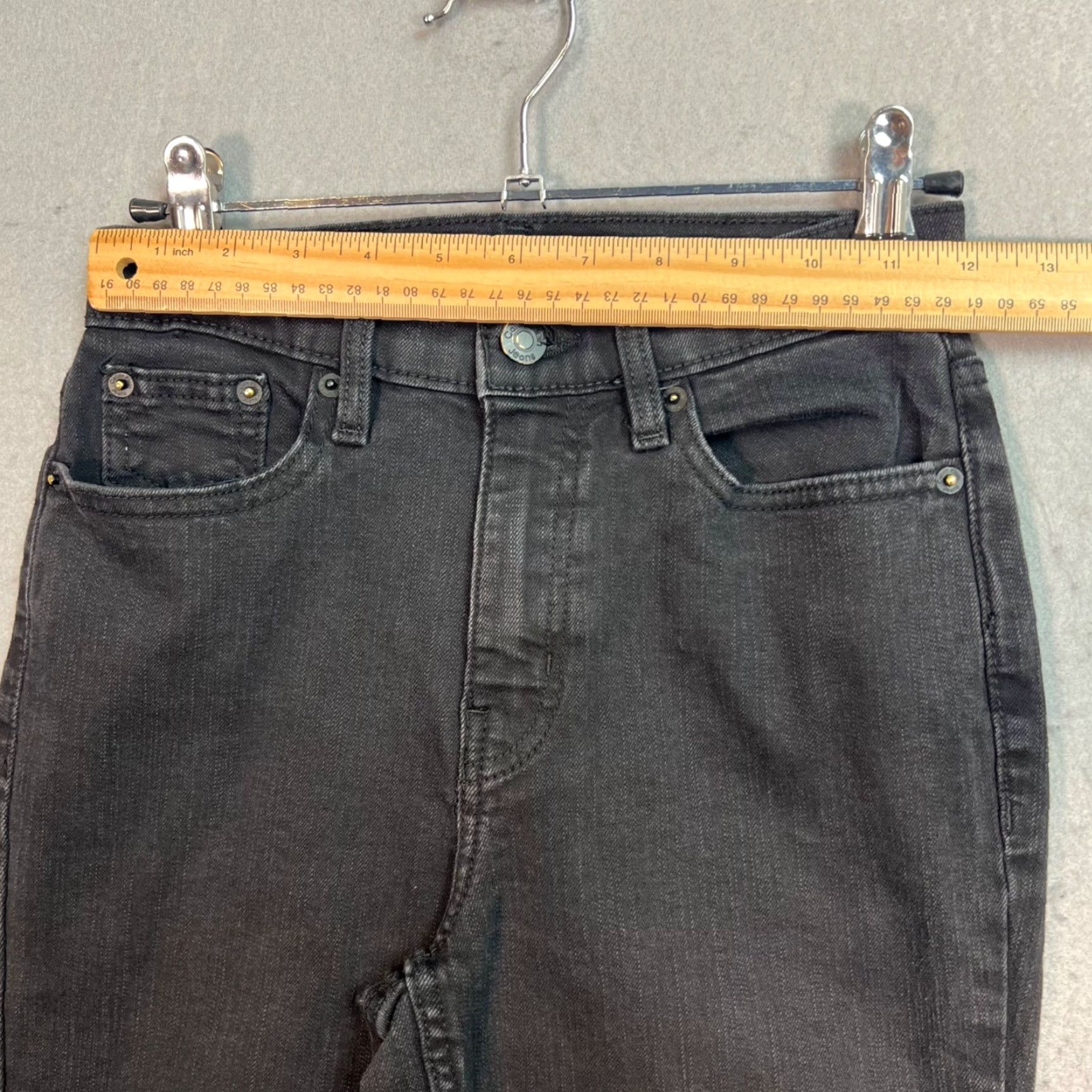 Calvin Klein Calvin Klein Jeans Slim Fit Womens Black Denim Size 25 Jeans Size 42" / US 20 - 6 Thumbnail