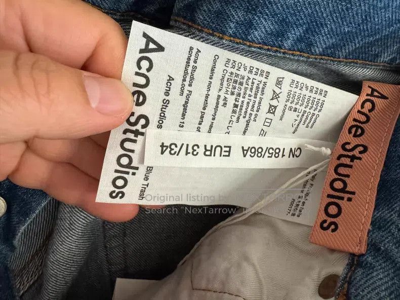 Acne Studios Acne Studios 1996 Slim Fit Denim Pants Size US 31 - 3 Thumbnail