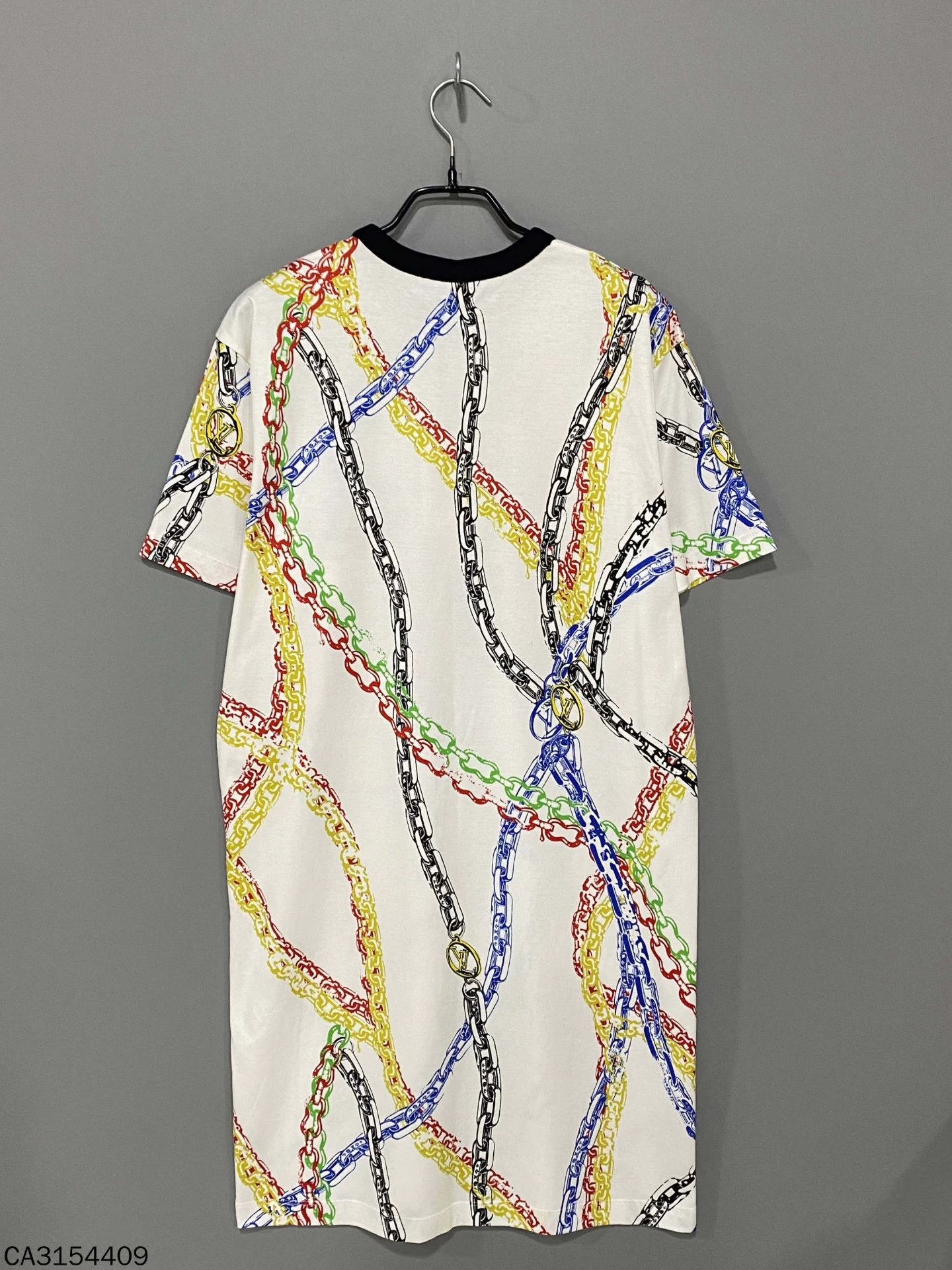 Louis Vuitton LV short sleeve chain print dress M Size M / US 6-8 / IT 42-44 - 3 Thumbnail