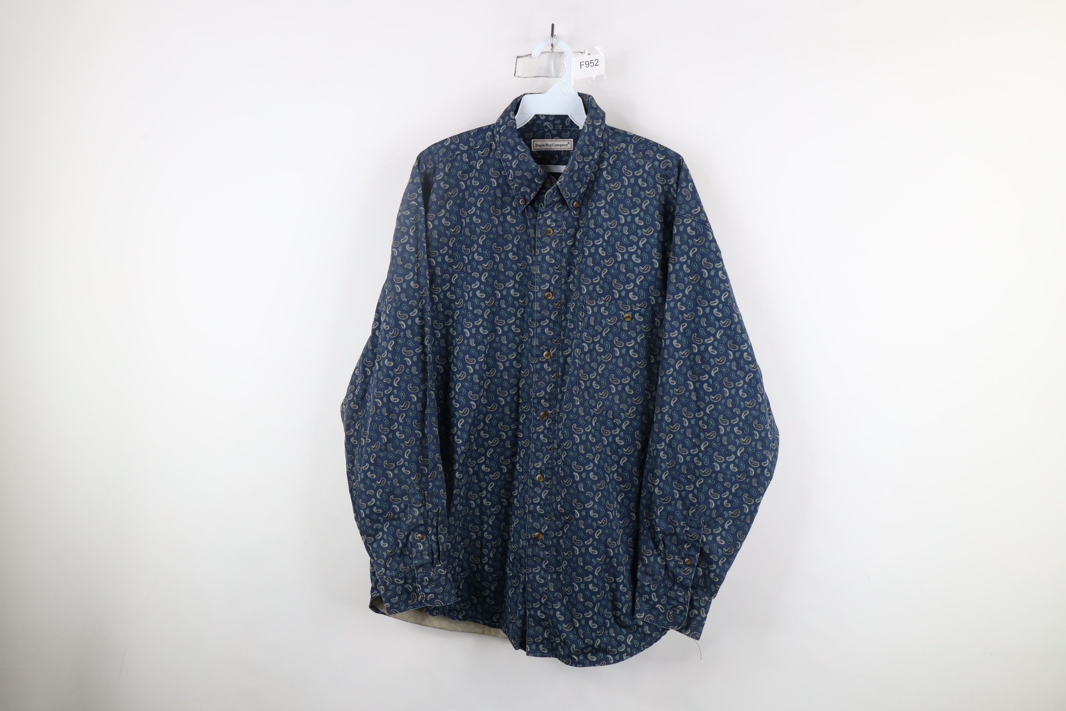 Vintage Vintage 90s Streetwear All Over Print Button Down Shirt Size US L / EU 52-54 / 3 - 1 Thumbnail