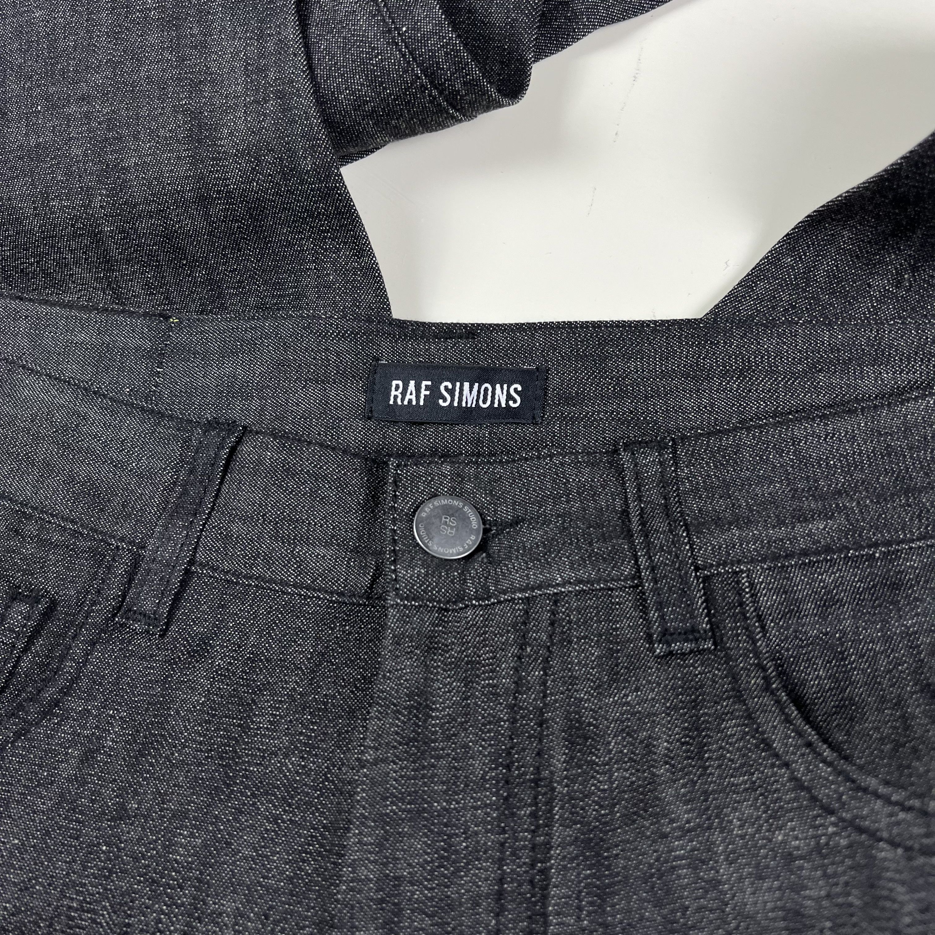 Raf Simons Like New! $789 Logo Patch Stretch Skinny Denim Size US 32 / EU 48 - 3 Thumbnail