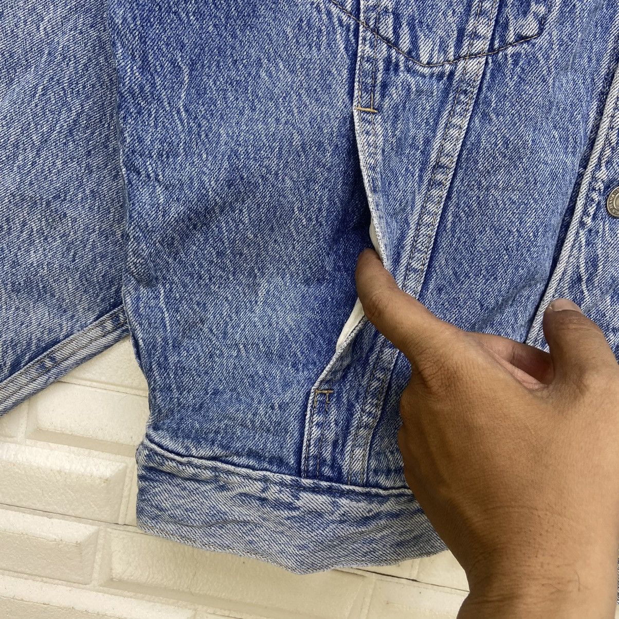 Big John Vintage Big John Spirit Stone Wash Denim Trucker Jacket Size US S / EU 44-46 / 1 - 8 Thumbnail