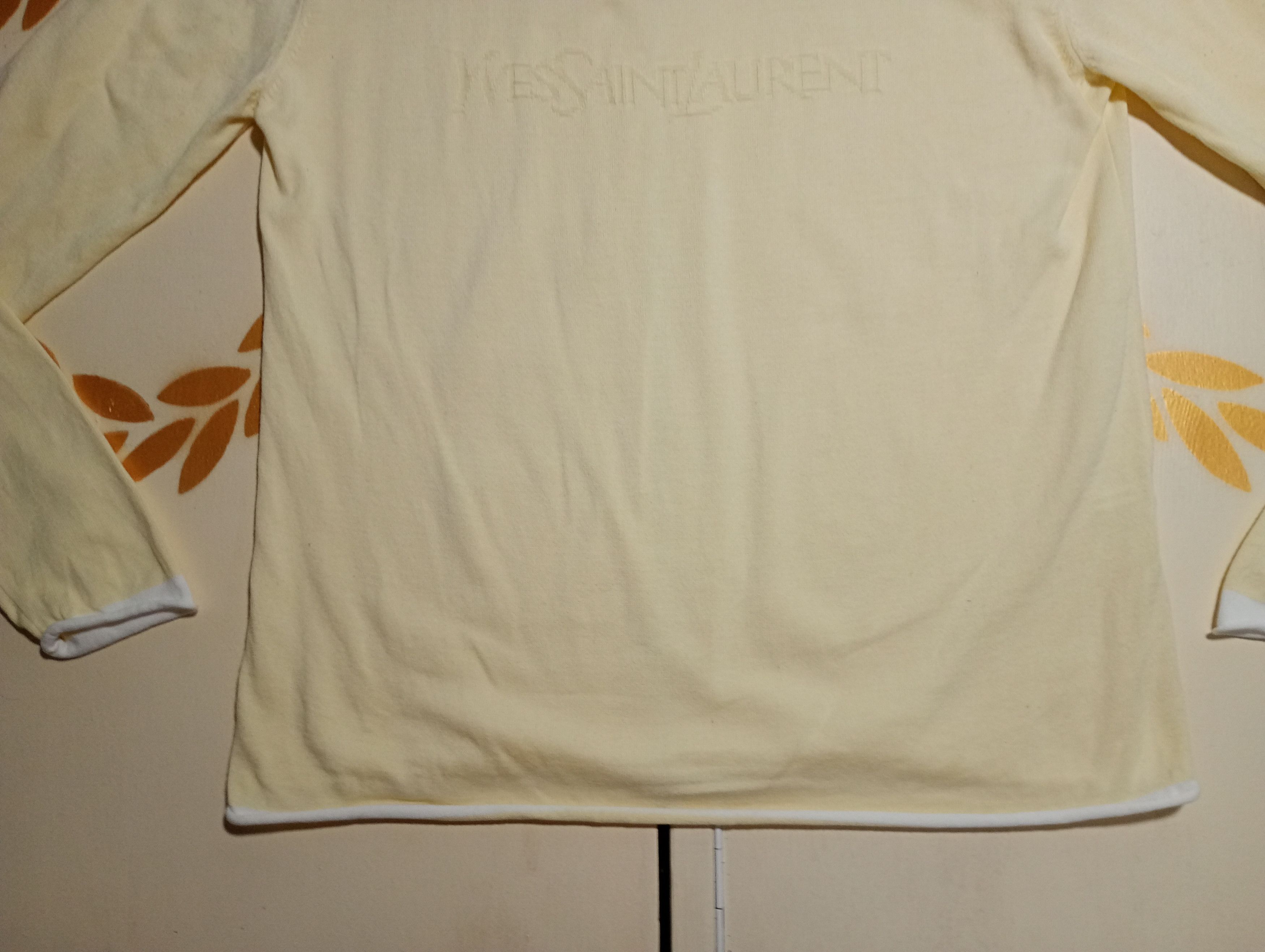 Yves Saint Laurent Yves Saint Laurent Pour Homme Cotton Light Sweater 90's Size US M / EU 48-50 / 2 - 3 Thumbnail