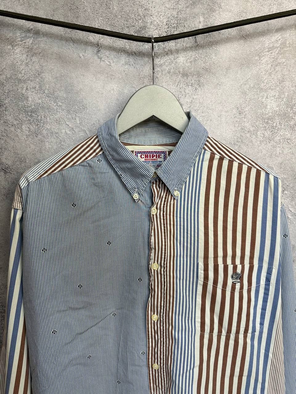 Designer × Vintage Chipie Vintage 80s Western Shirt Button Up Striped LS Size US XXL / EU 58 / 5 - 4 Thumbnail