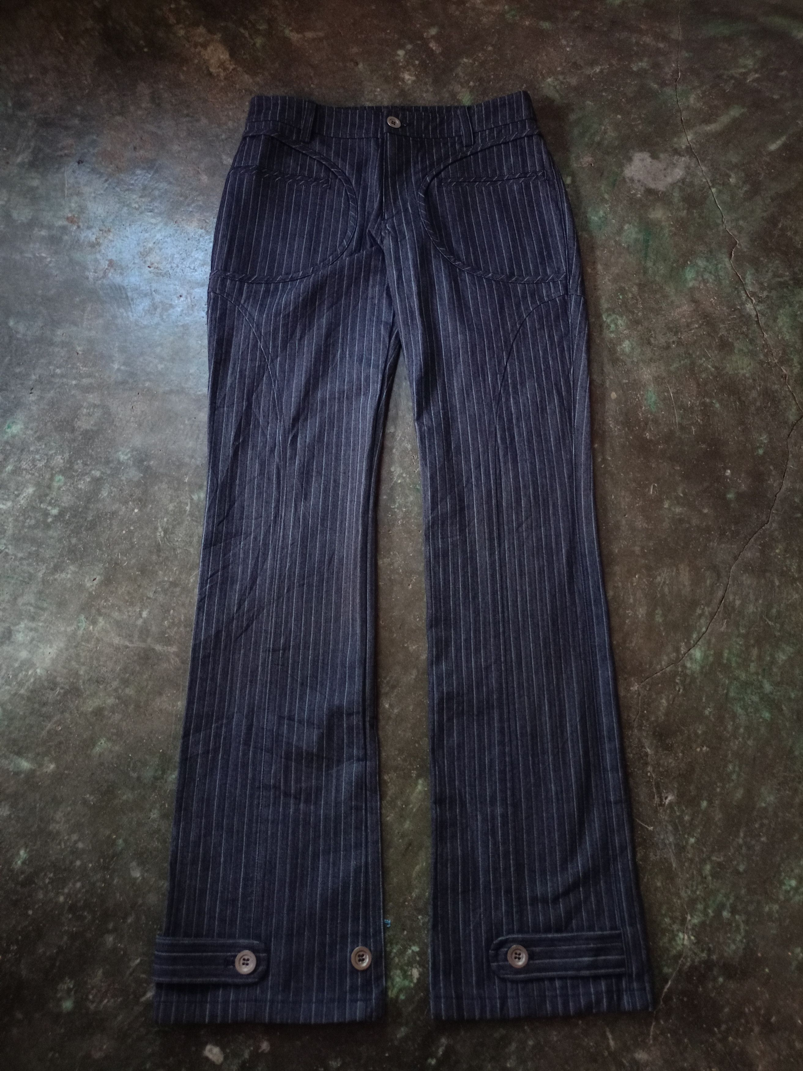 ATSURO TAYAMA × Designer × Japanese Brand Atsuro Tayama striped Pants Size 27" / US 4 / IT 40 - 1 Thumbnail