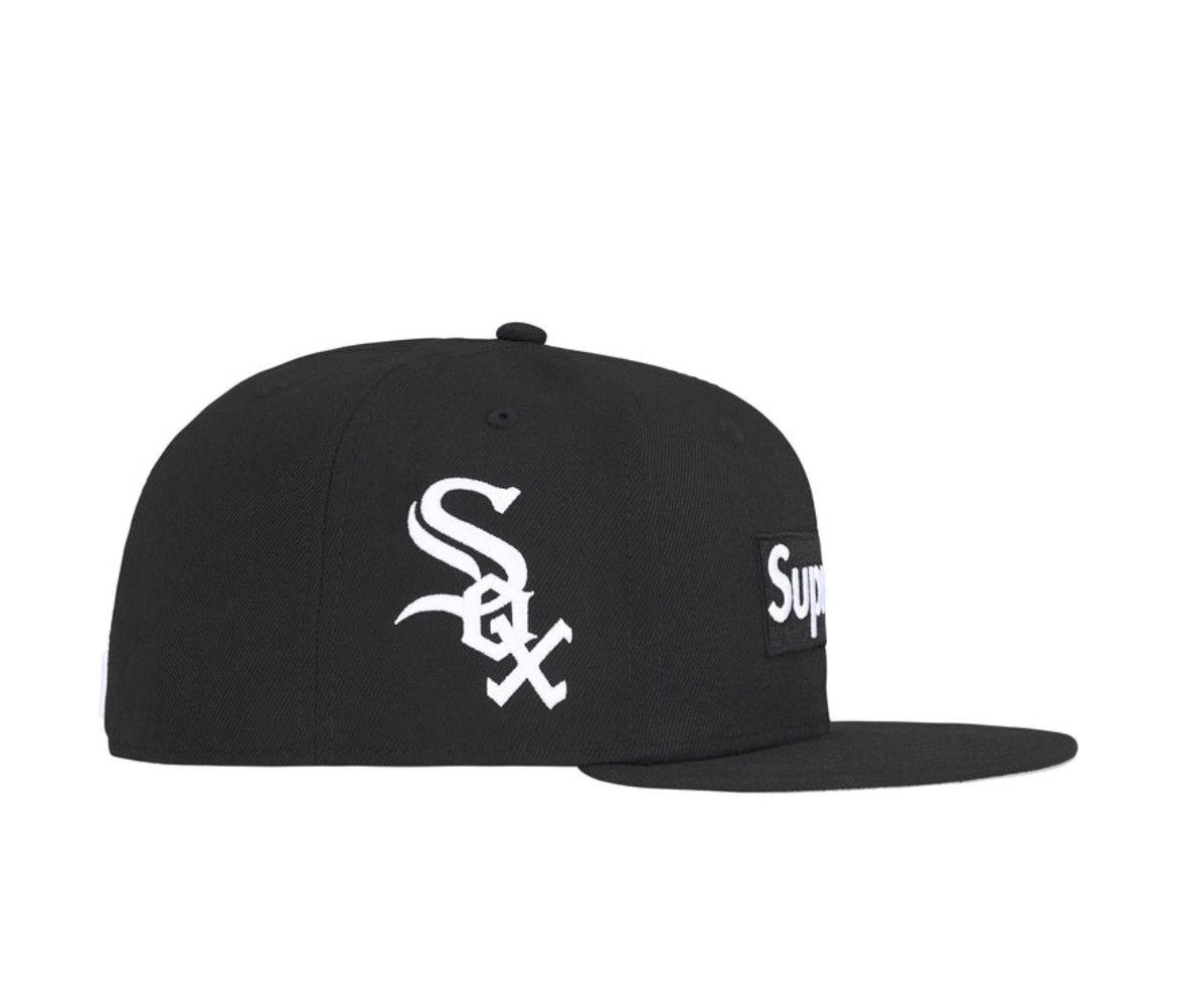 MLB × Supreme 7 1/2 Supreme/MLB Team Box Logo New Era White Sox Hat Size ONE SIZE - 3 Thumbnail