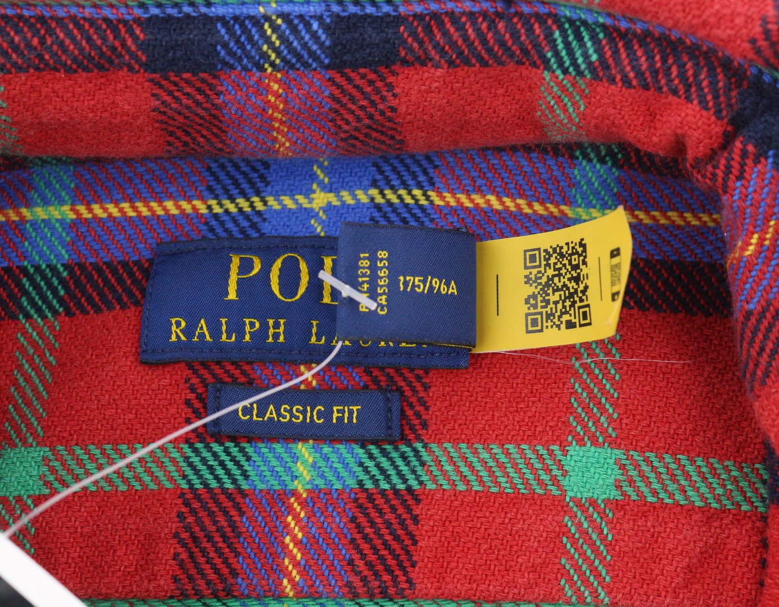 Ralph Lauren M Red Plaid Fit Spread Neck Button-Up Logo 87033 Size US M / EU 48-50 / 2 - 7 Thumbnail