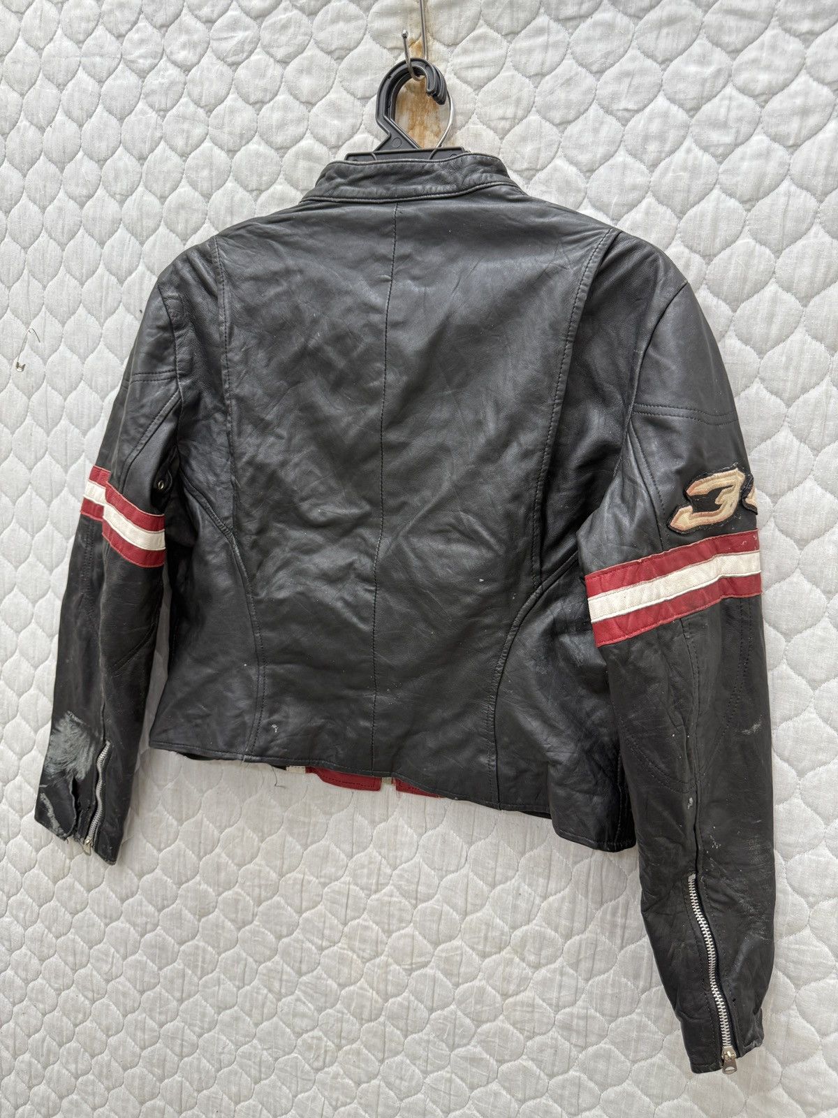 Avirex 🔥🔥🔥STEALS AVIREX VARSITY RACING LEATHER JACKET Size M / US 6-8 / IT 42-44 - 5 Thumbnail