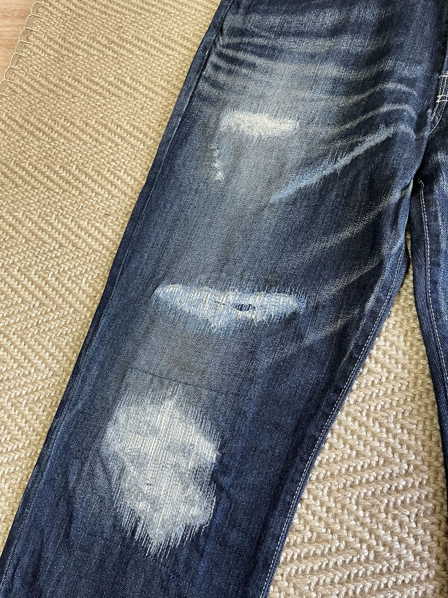 Wtaps WTAPS 11SS BLUES TRASH Distressed Ripped Jeans M Size US 32 / EU 48 - 4 Thumbnail