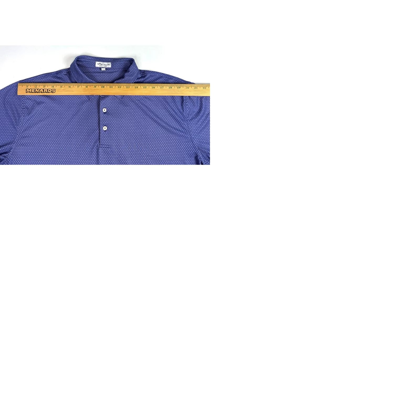 Peter Millar Peter Millar Summer Comfort Polo Shirt XL Men’s Blue Geometric Short Sleeve Performance Polo Shirt Size US XL / EU 56 / 4 - 9 Thumbnail