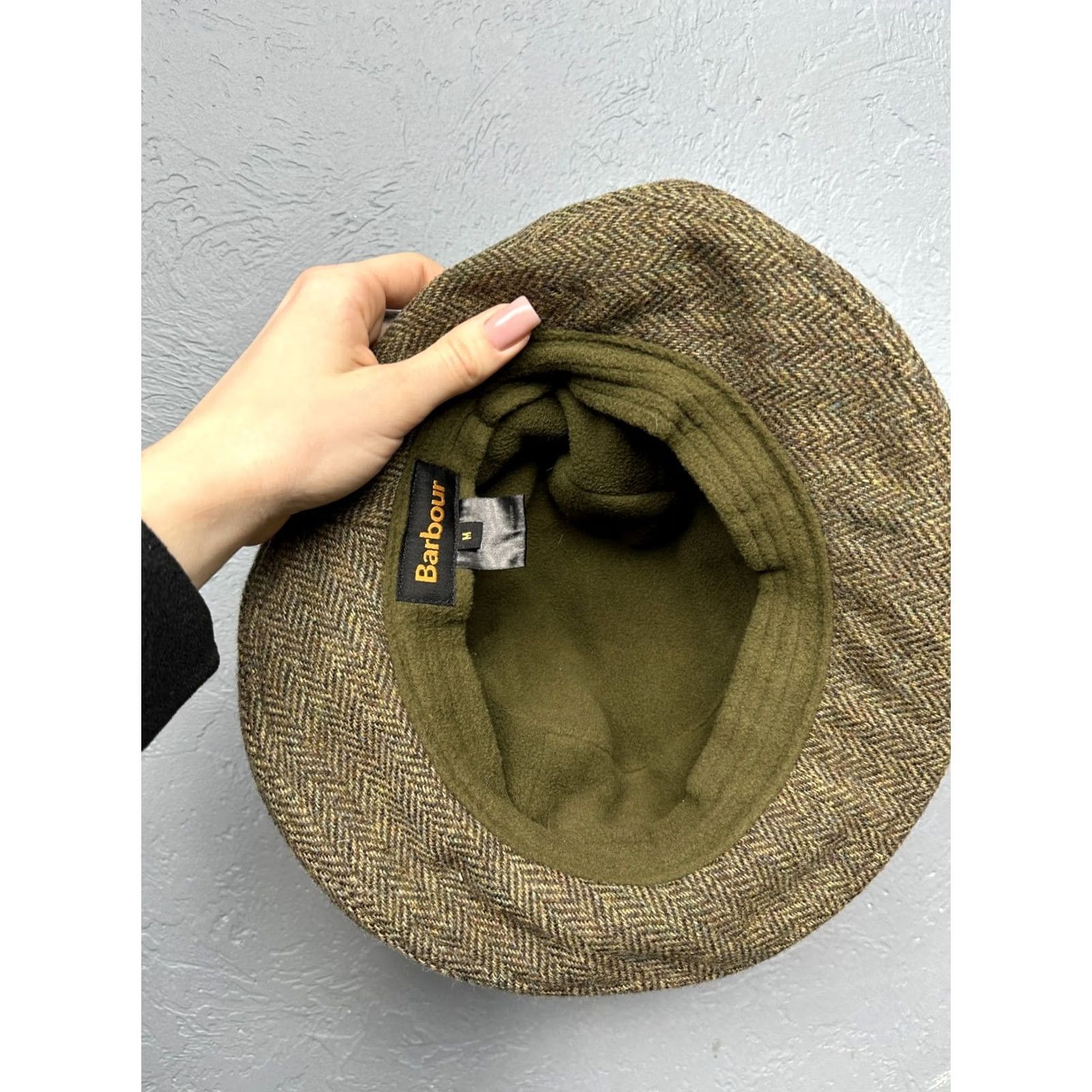 Barbour Barbour Mens Wool Tweed Bucket Hat Cap M Size ONE SIZE - 5 Thumbnail