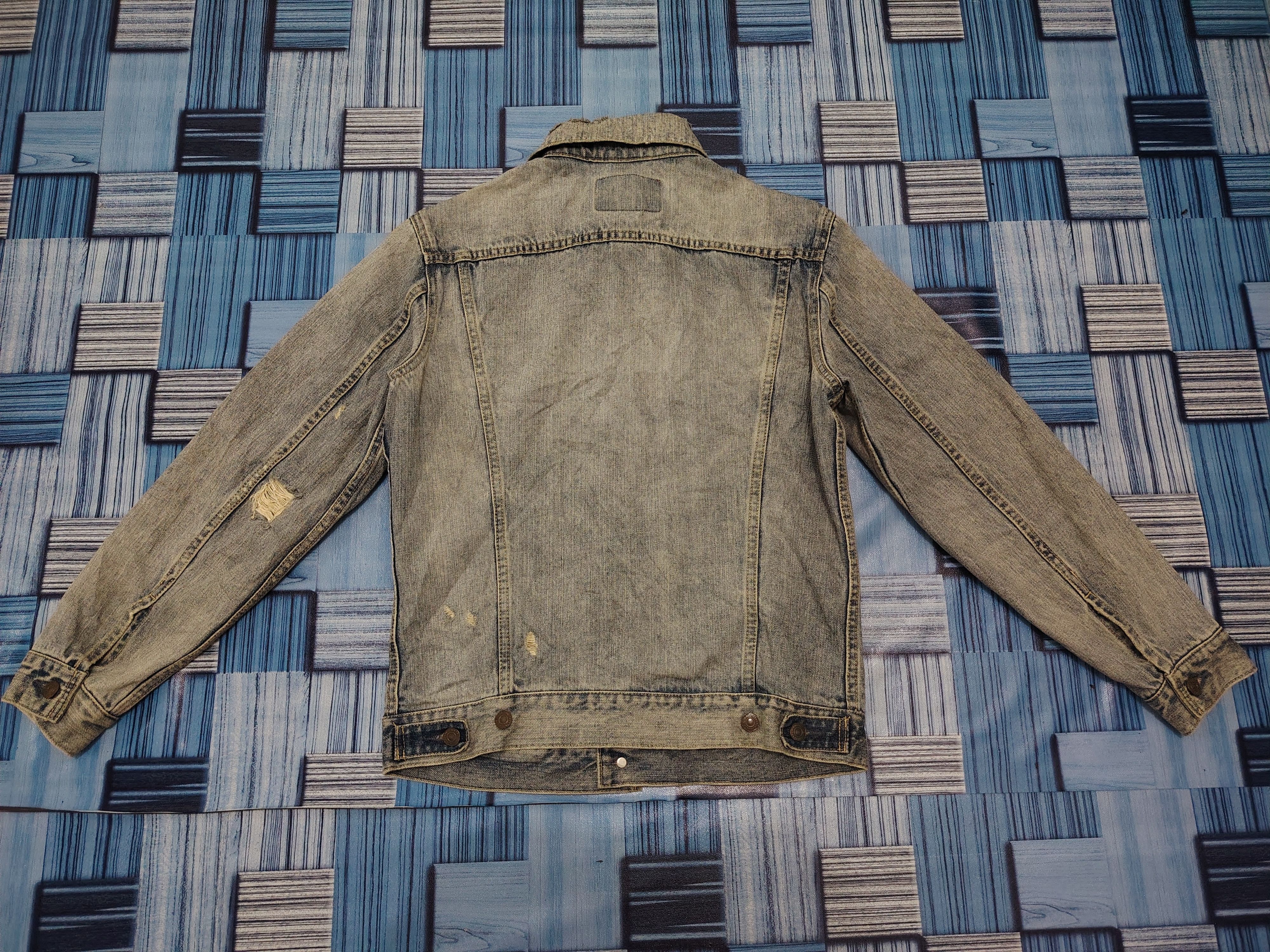 Japanese Brand 💥Insane💥 Ungrid 211407180904 Distressed denim Jacket Size M / US 6-8 / IT 42-44 - 20 Thumbnail