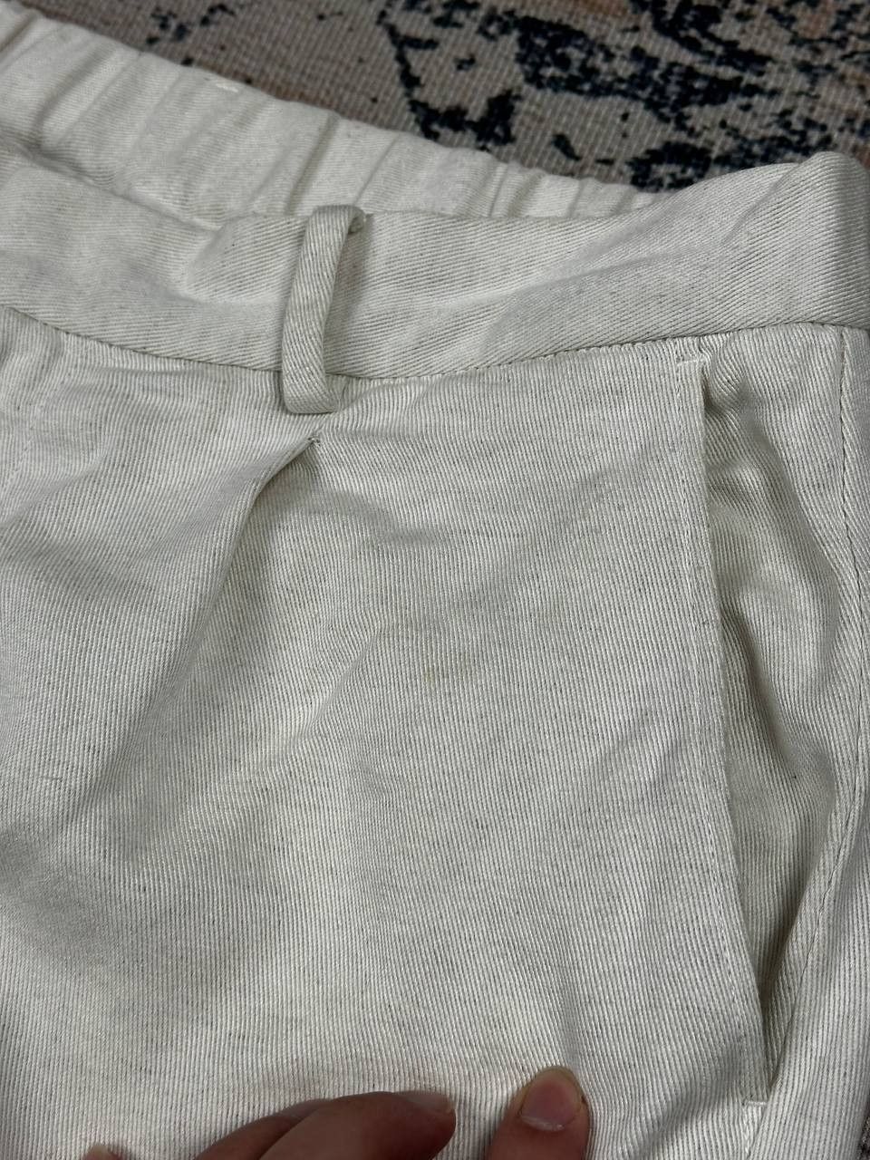 A Day's March A day’s march White Hamp Luxury Baggy Chino Pants Size US 32 / EU 48 - 6 Thumbnail
