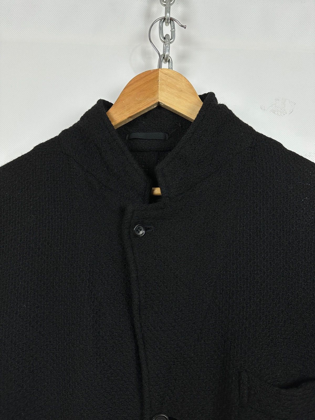 Comme des Garcons AD2002 Vintage Comme Des Garcons Homme Wool Knit Coat Jacket Size US M / EU 48-50 / 2 - 8 Thumbnail